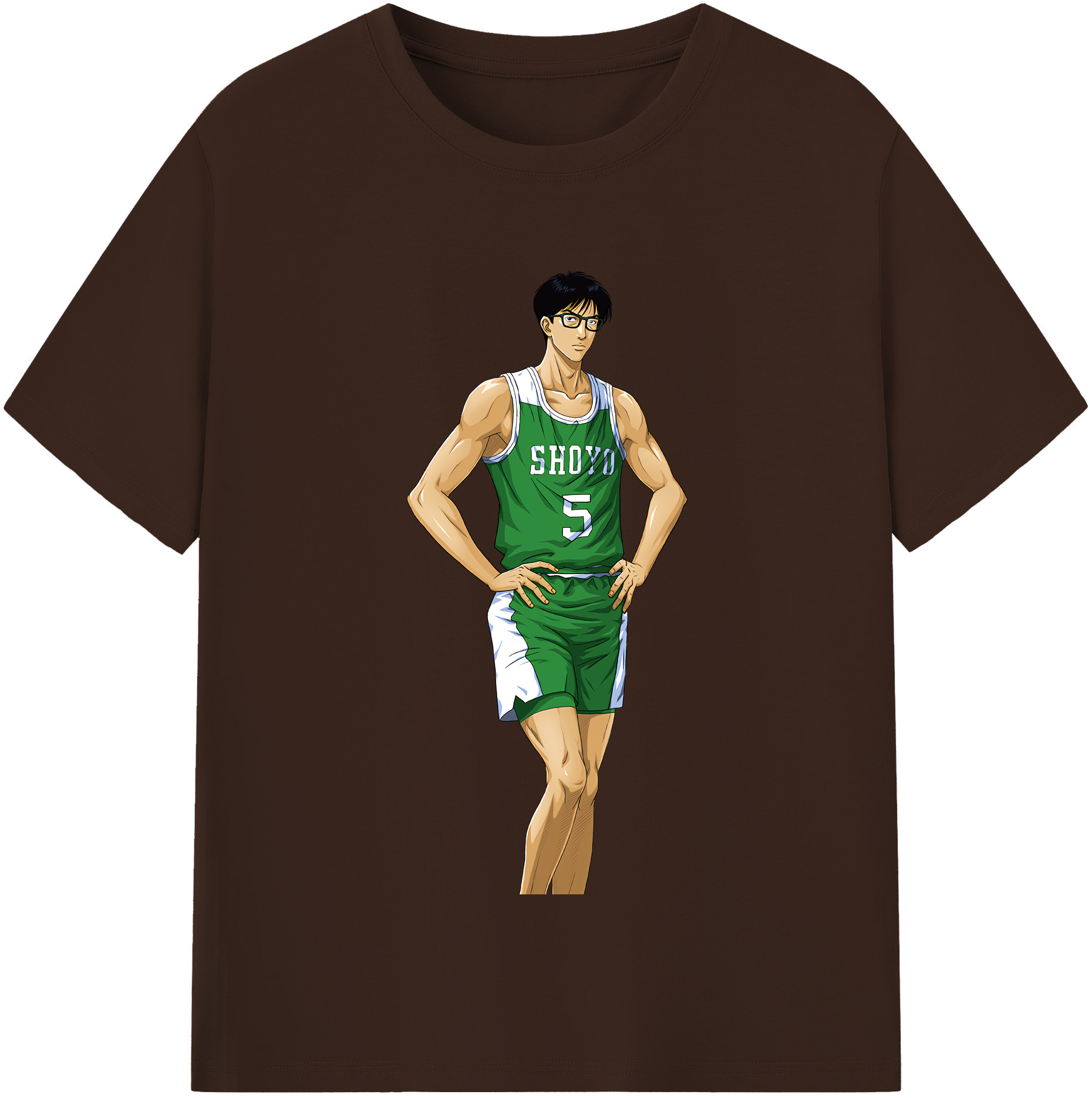 SLAM DUNK／スラムダンク 綿100％半袖Tシャツ（フロントプリント）
