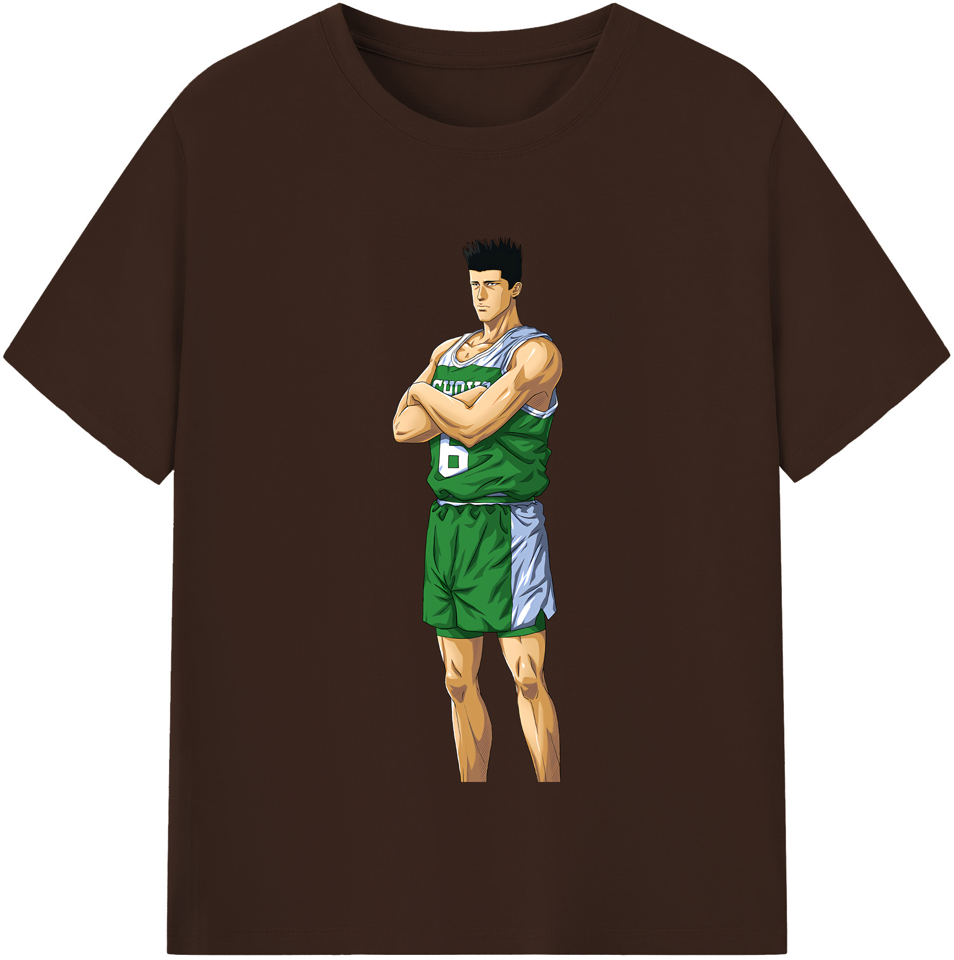 SLAM DUNK／スラムダンク 綿100％半袖Tシャツ（フロントプリント）