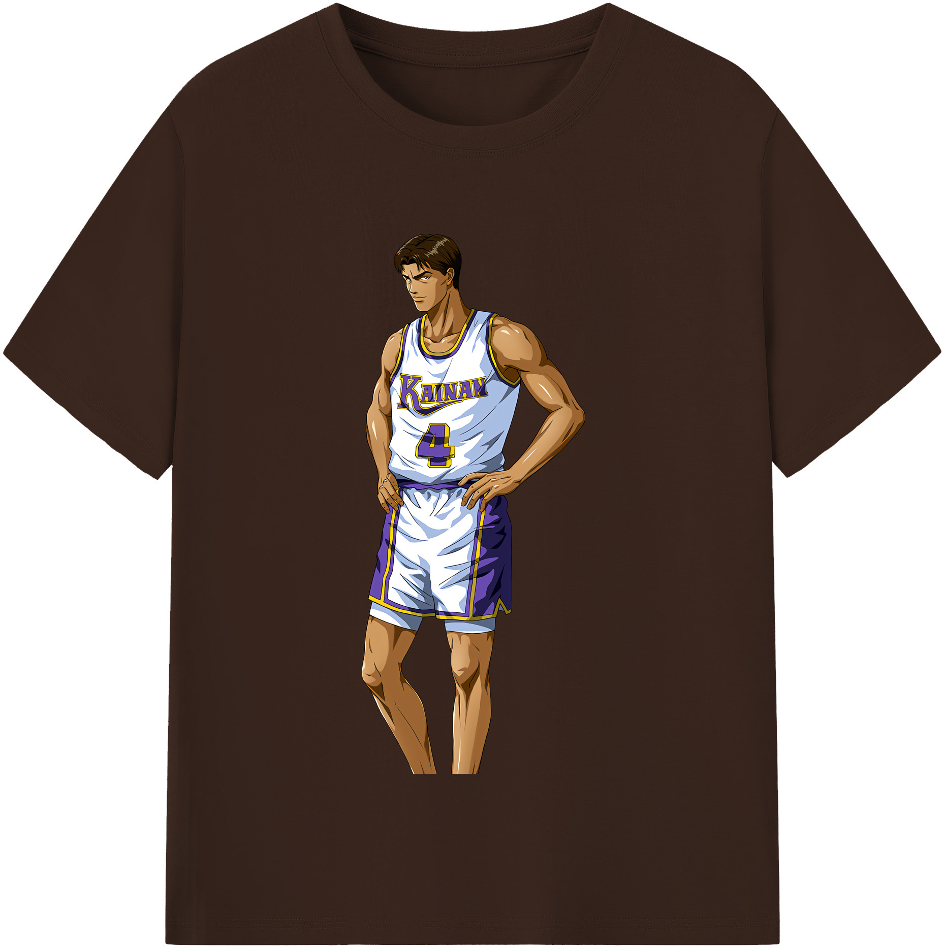SLAM DUNK／スラムダンク 綿100％半袖Tシャツ（フロントプリント）