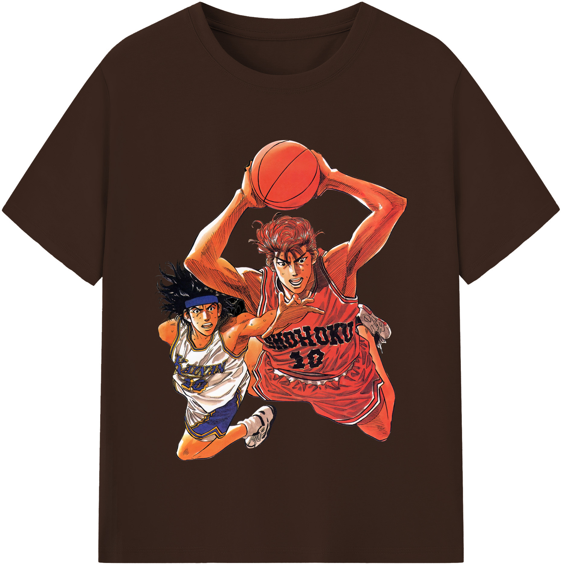 SLAM DUNK／スラムダンク 綿100％半袖Tシャツ（フロントプリント）