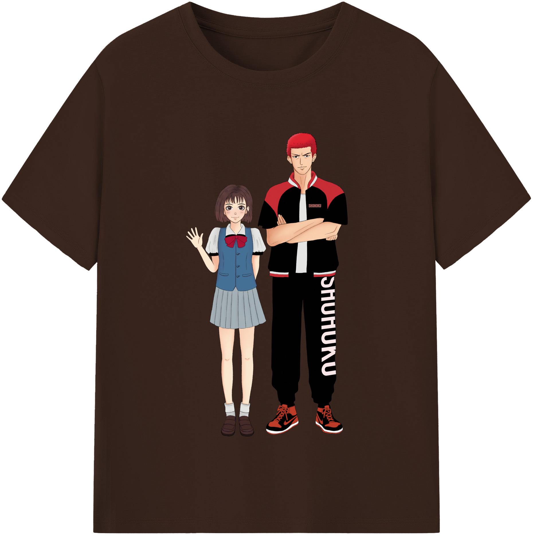 SLAM DUNK／スラムダンク 綿100％半袖Tシャツ（フロントプリント）