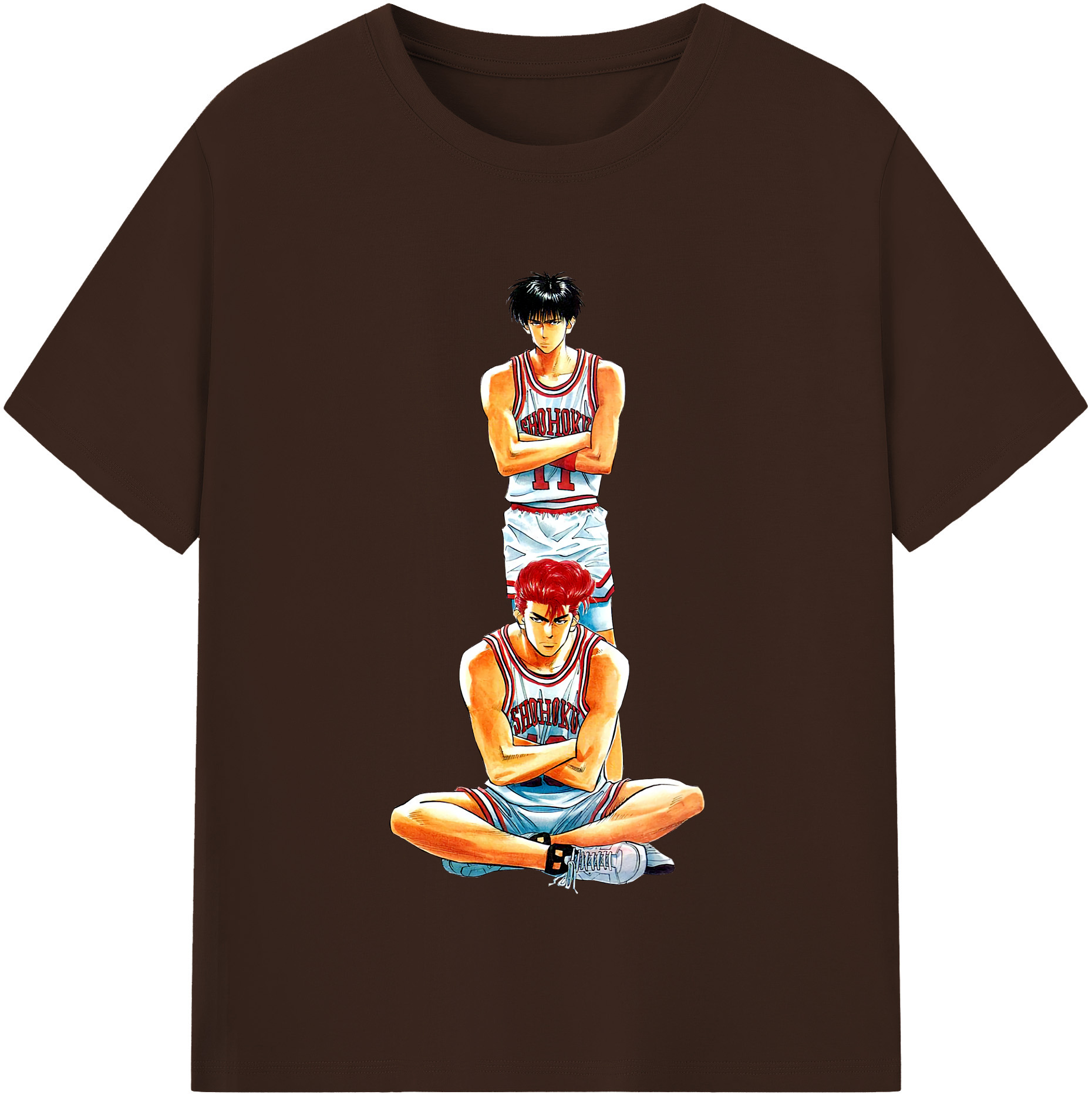 SLAM DUNK／スラムダンク 綿100％半袖Tシャツ（フロントプリント）