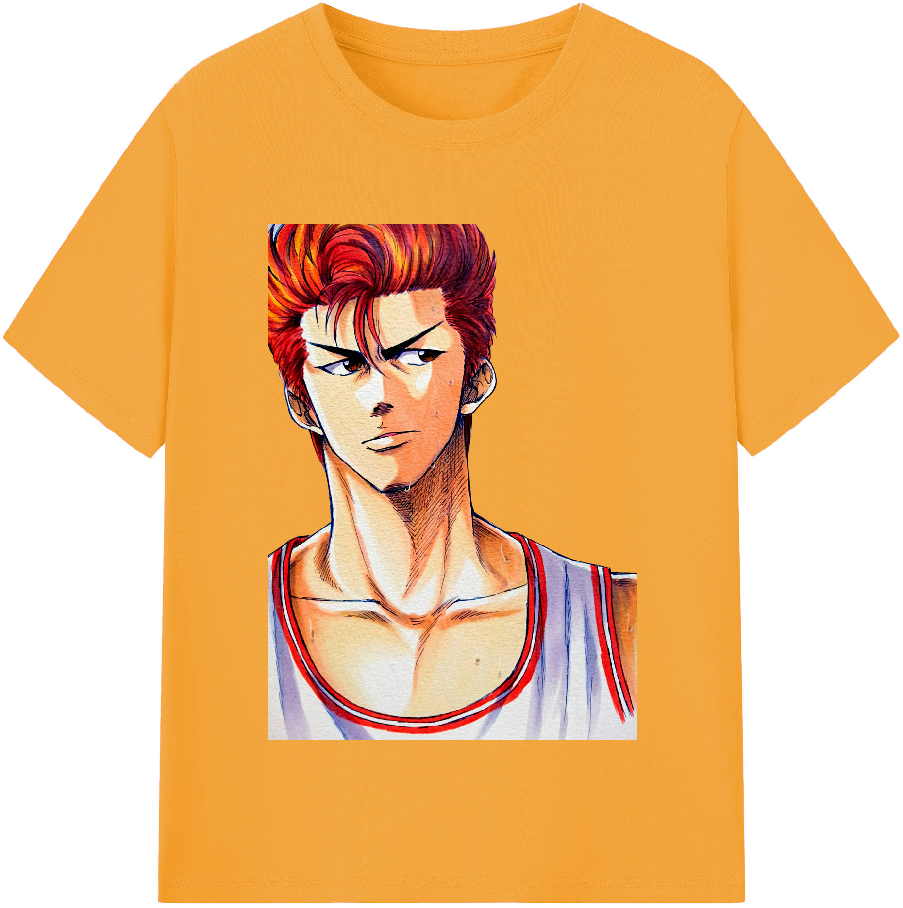 SLAM DUNK／スラムダンク 綿100％半袖Tシャツ（フロントプリント）