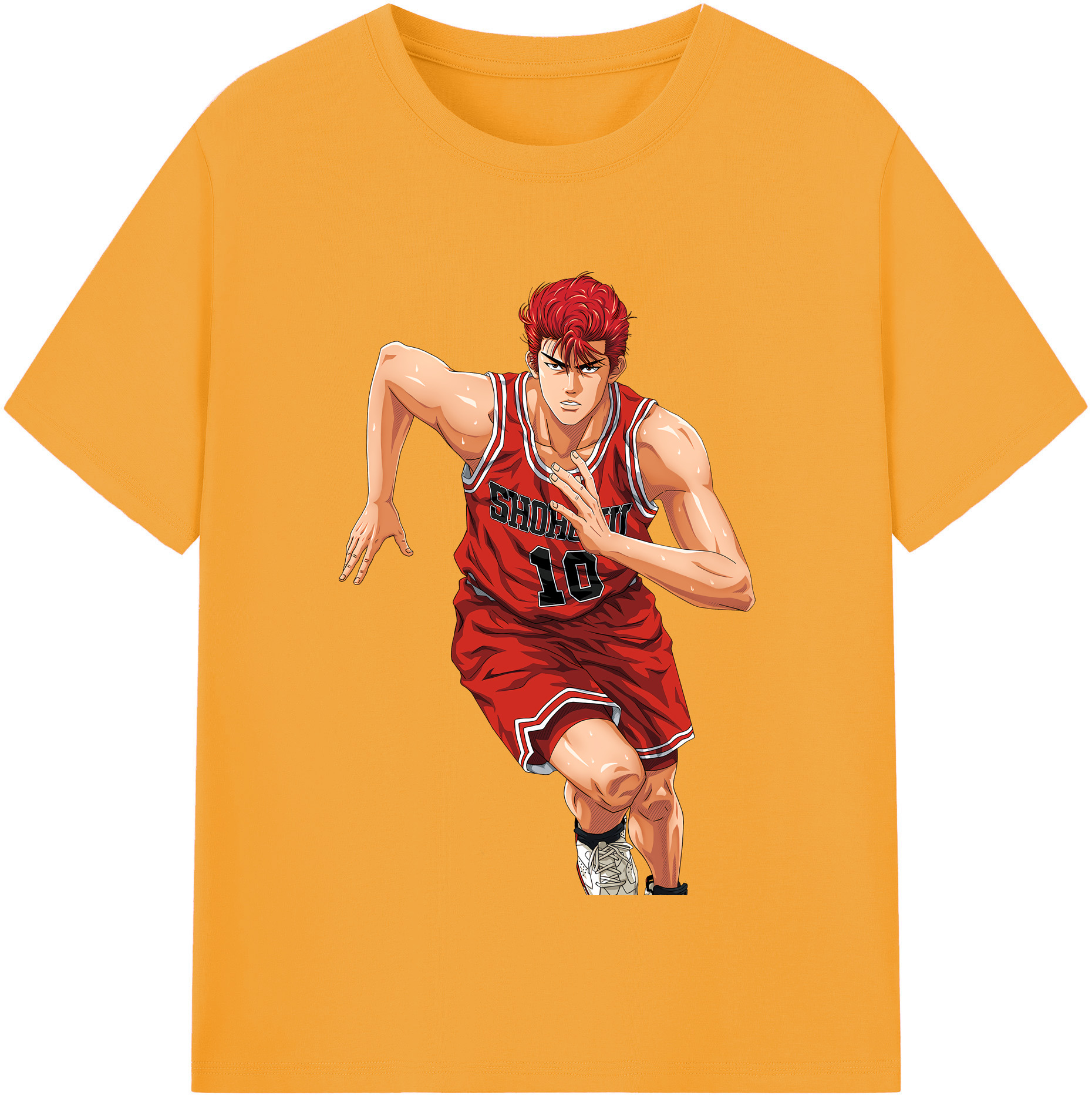 SLAM DUNK／スラムダンク 綿100％半袖Tシャツ（フロントプリント）