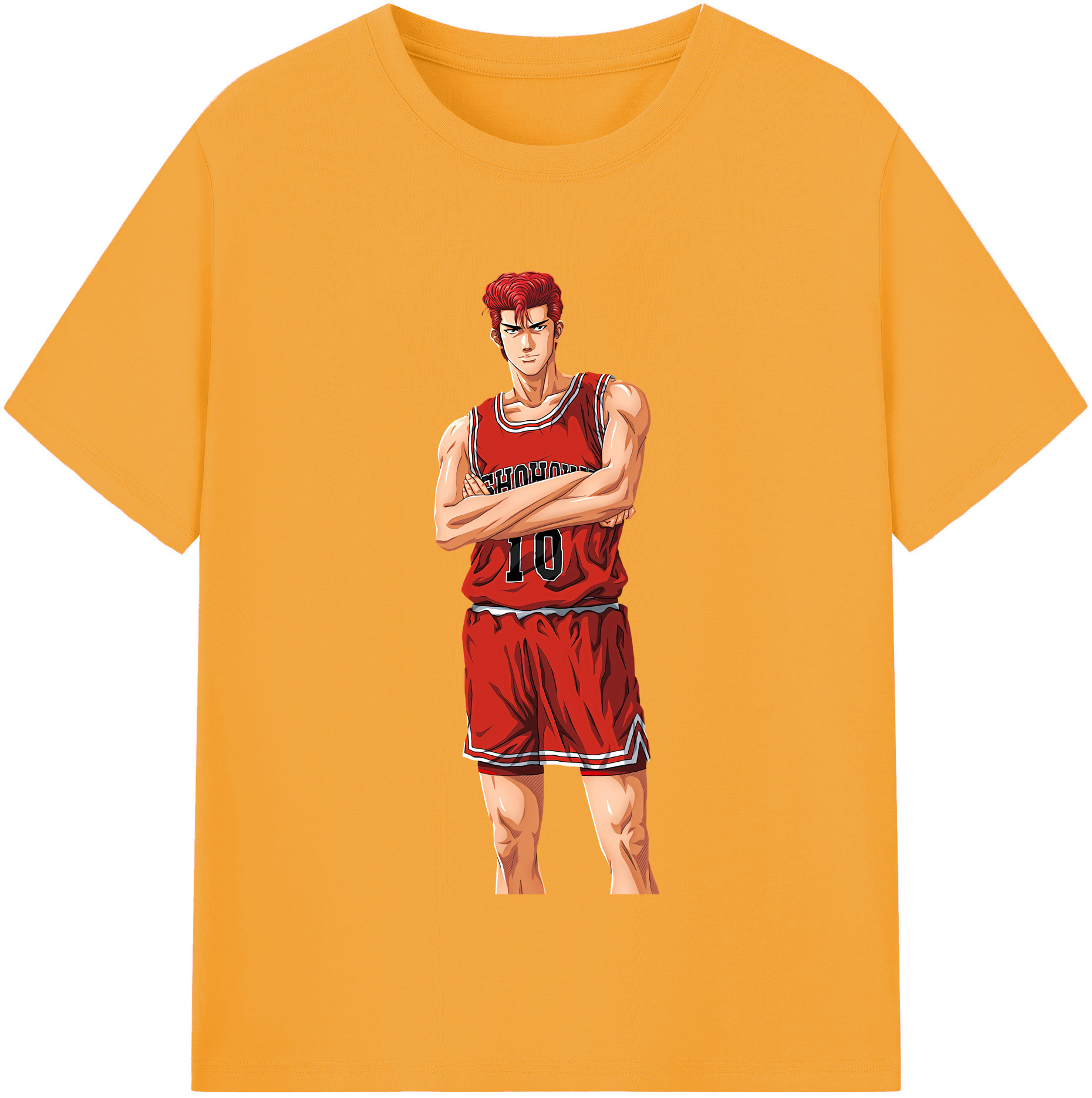 SLAM DUNK／スラムダンク 綿100％半袖Tシャツ（フロントプリント）