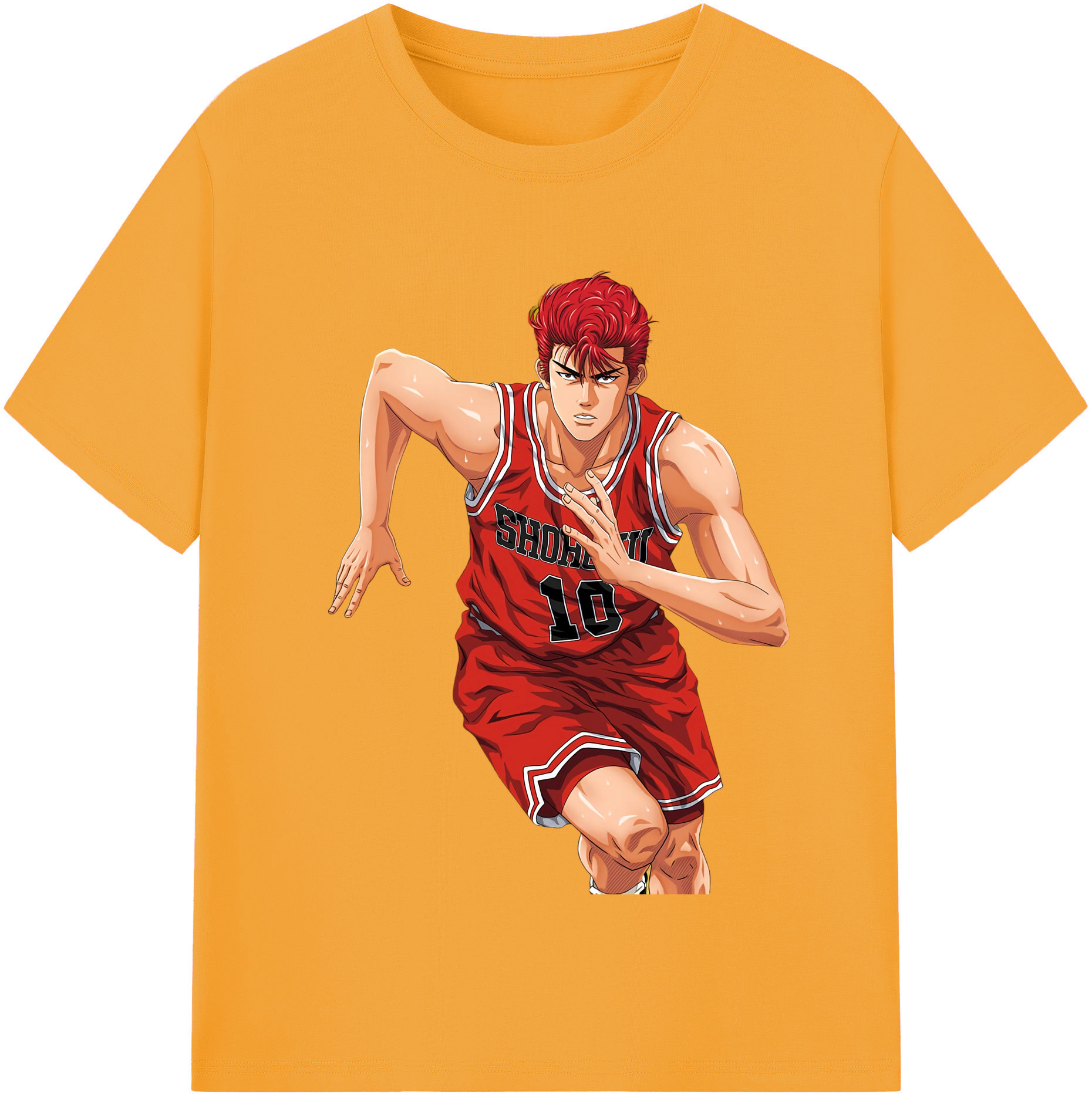 SLAM DUNK／スラムダンク 綿100％半袖Tシャツ（フロントプリント）