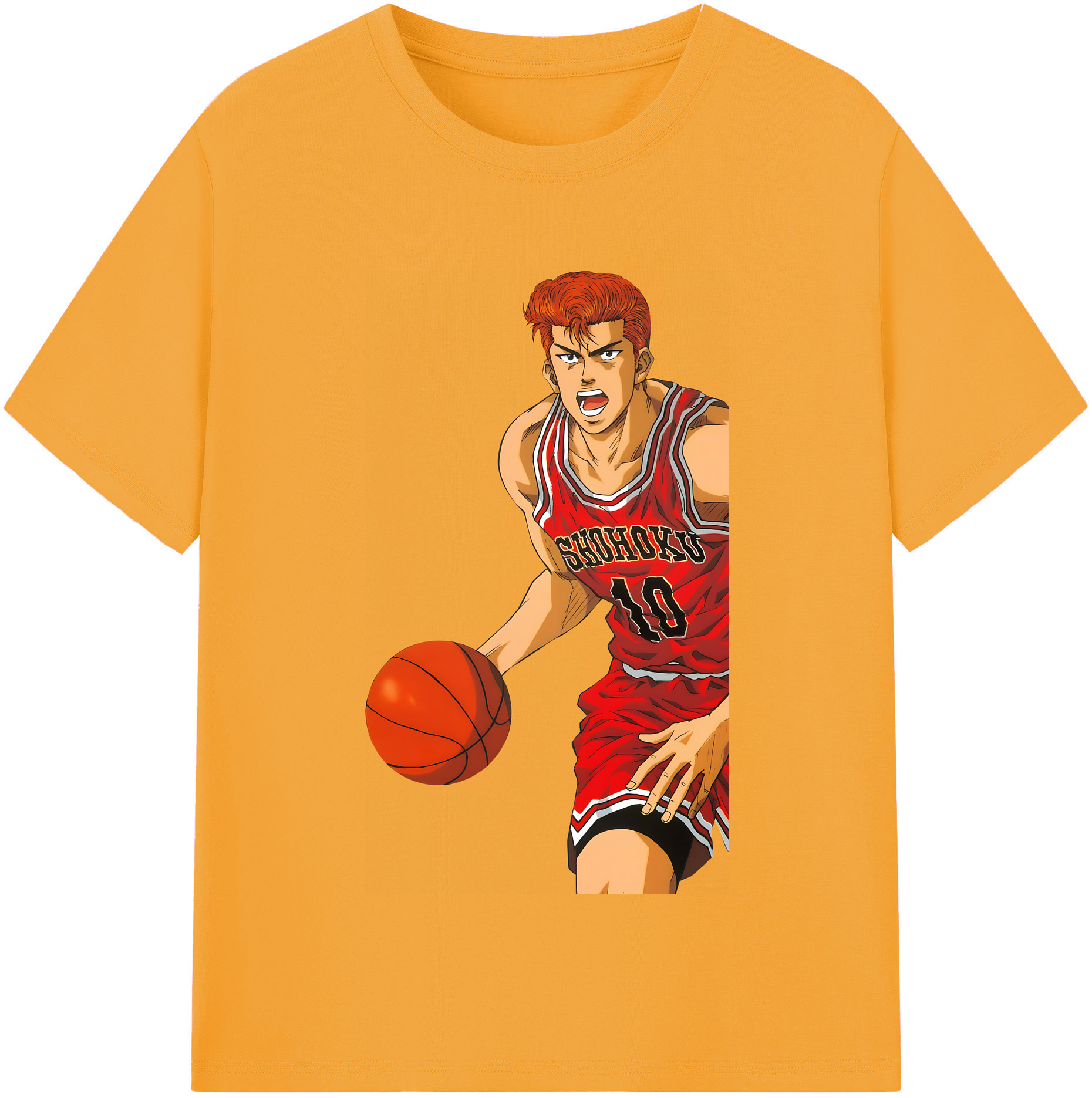 SLAM DUNK／スラムダンク 綿100％半袖Tシャツ（フロントプリント）