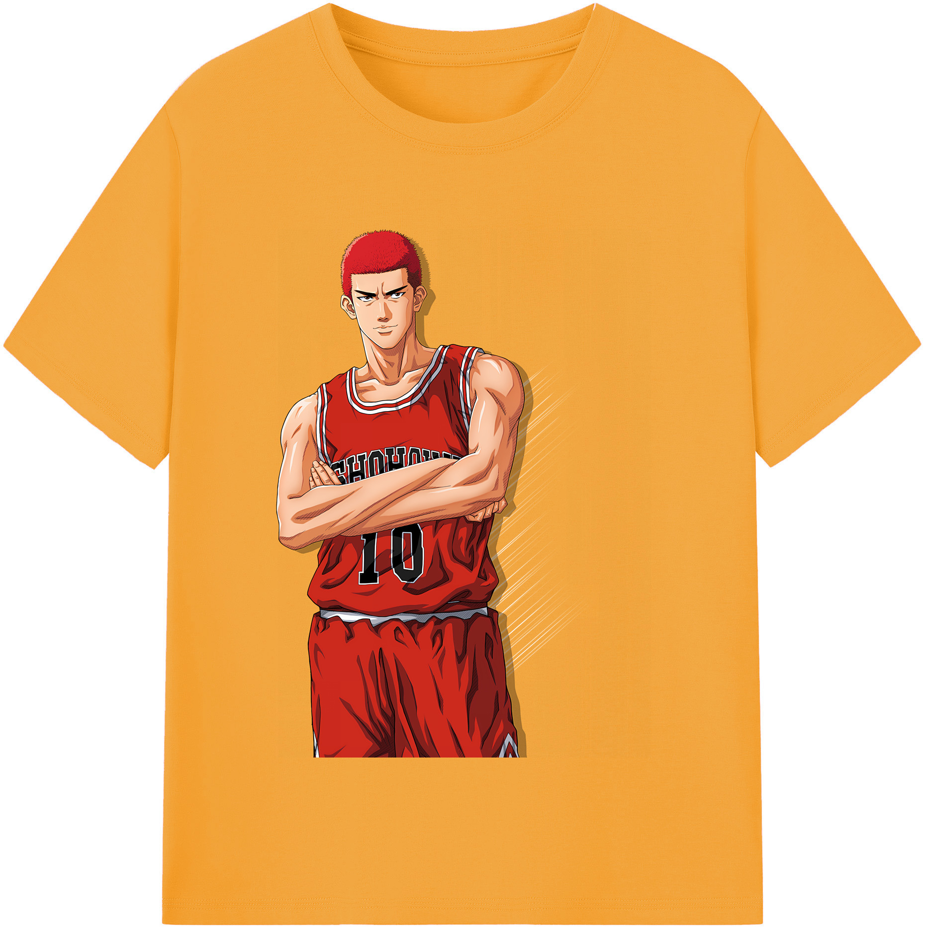 SLAM DUNK／スラムダンク 綿100％半袖Tシャツ（フロントプリント）