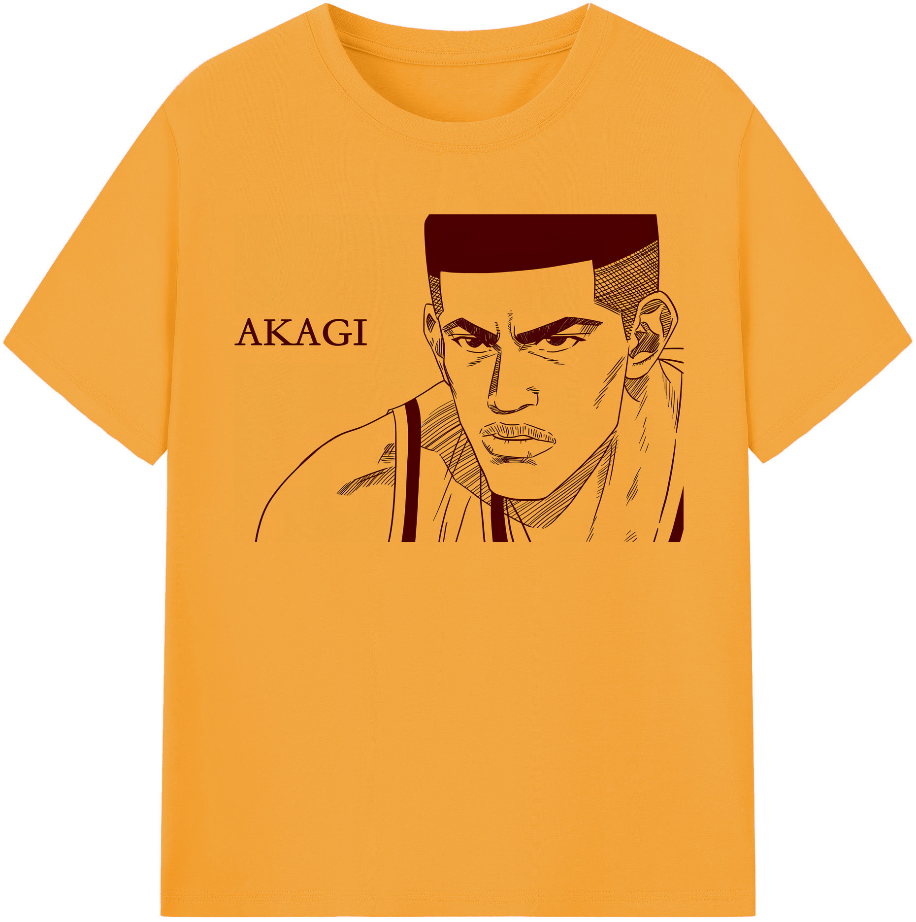 SLAM DUNK／スラムダンク 綿100％半袖Tシャツ（フロントプリント）