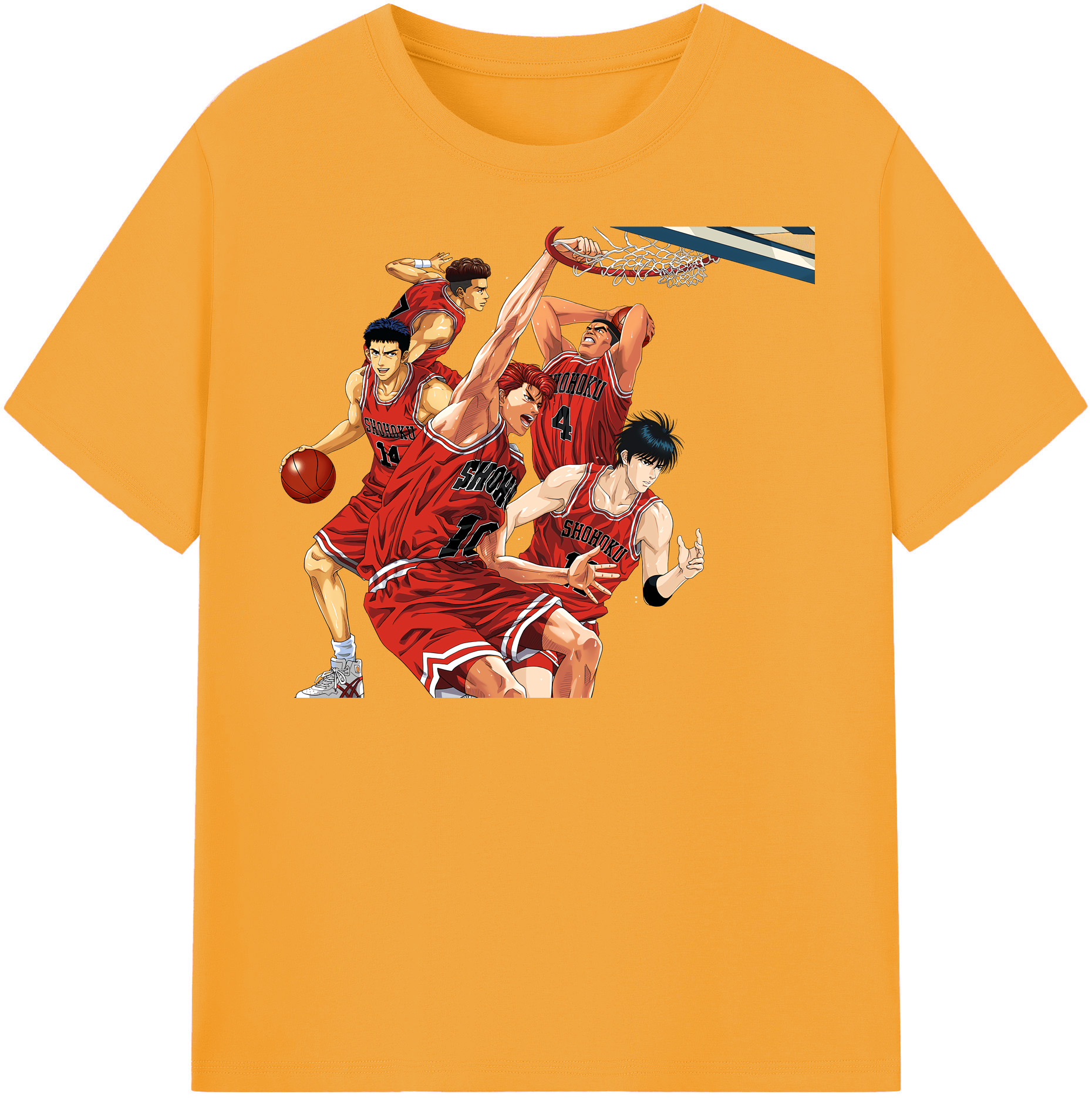 （画像用） SLAM DUNK／スラムダンク 綿100％半袖Tシャツ（フロントプリント）