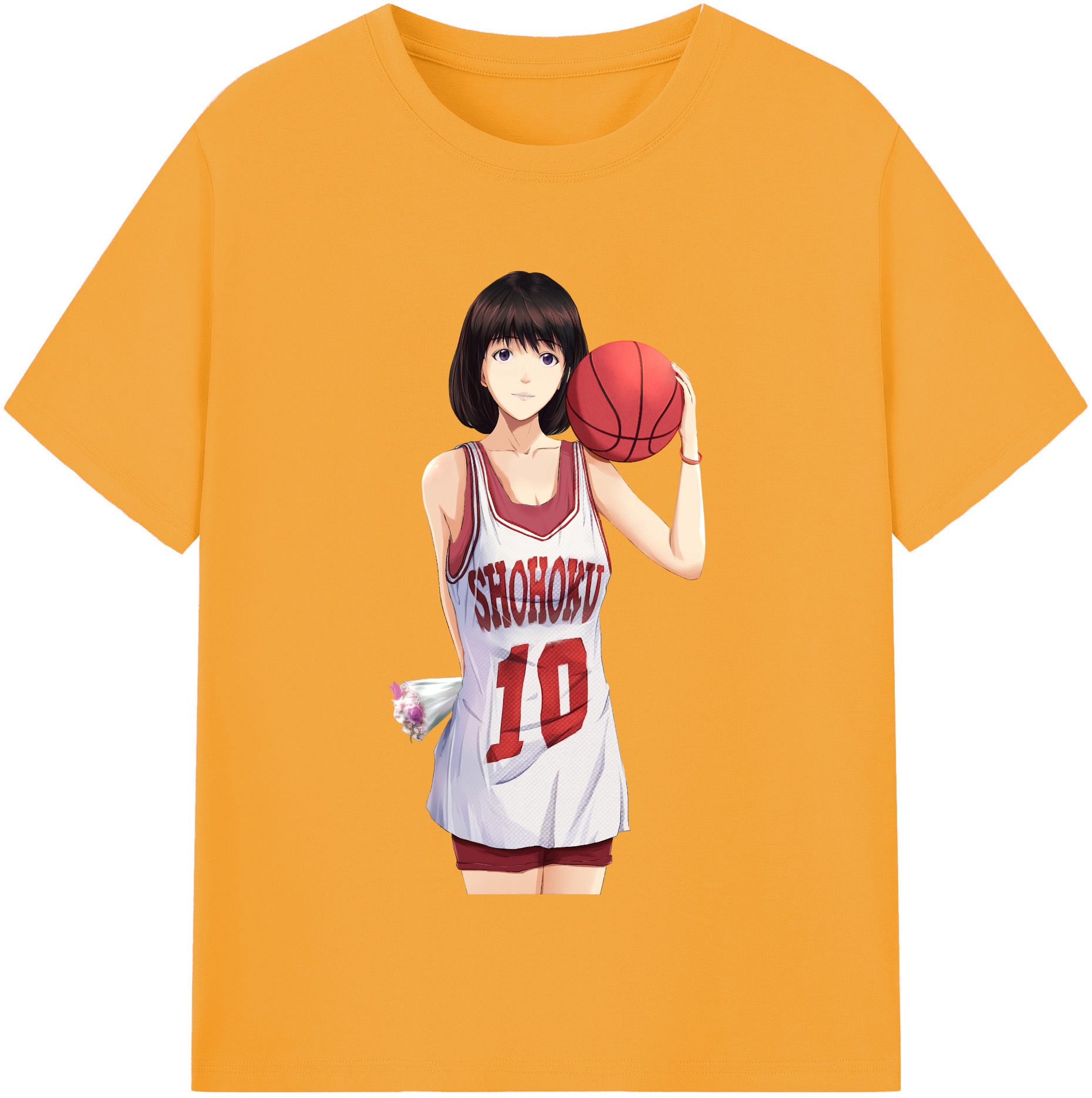 SLAM DUNK／スラムダンク 綿100％半袖Tシャツ（フロントプリント）