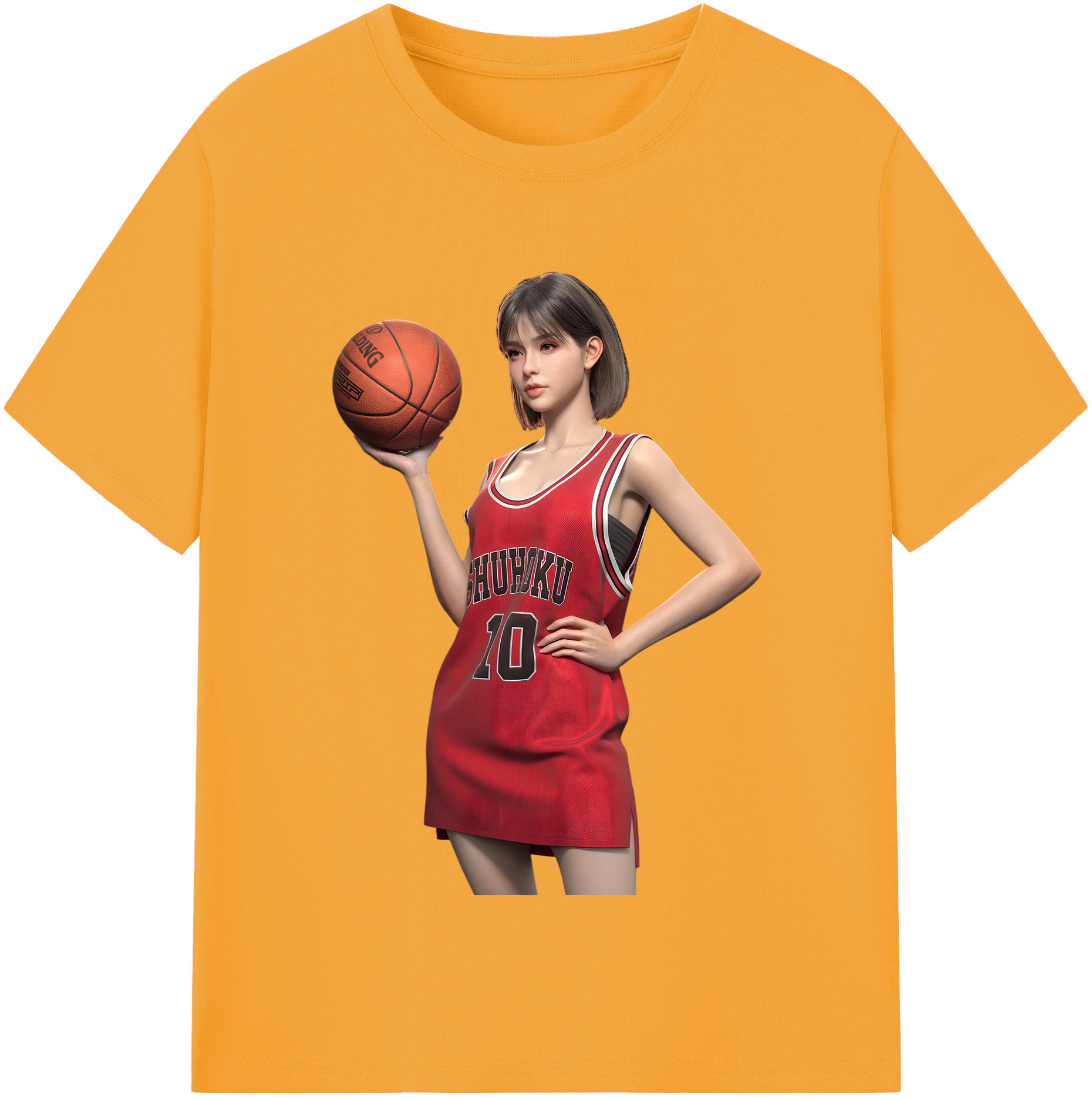 SLAM DUNK／スラムダンク 綿100％半袖Tシャツ（フロントプリント）