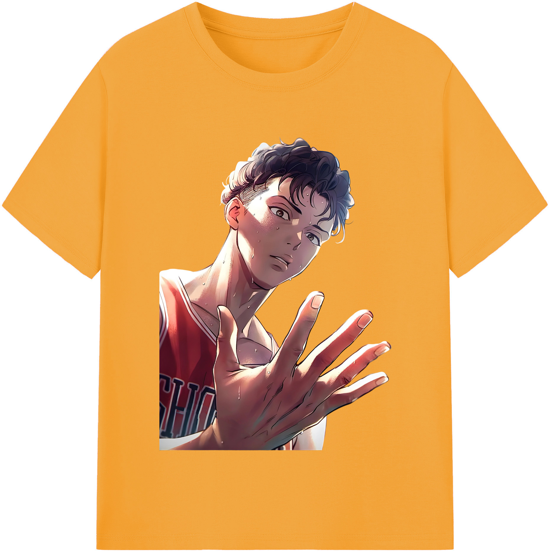SLAM DUNK／スラムダンク 綿100％半袖Tシャツ（フロントプリント）