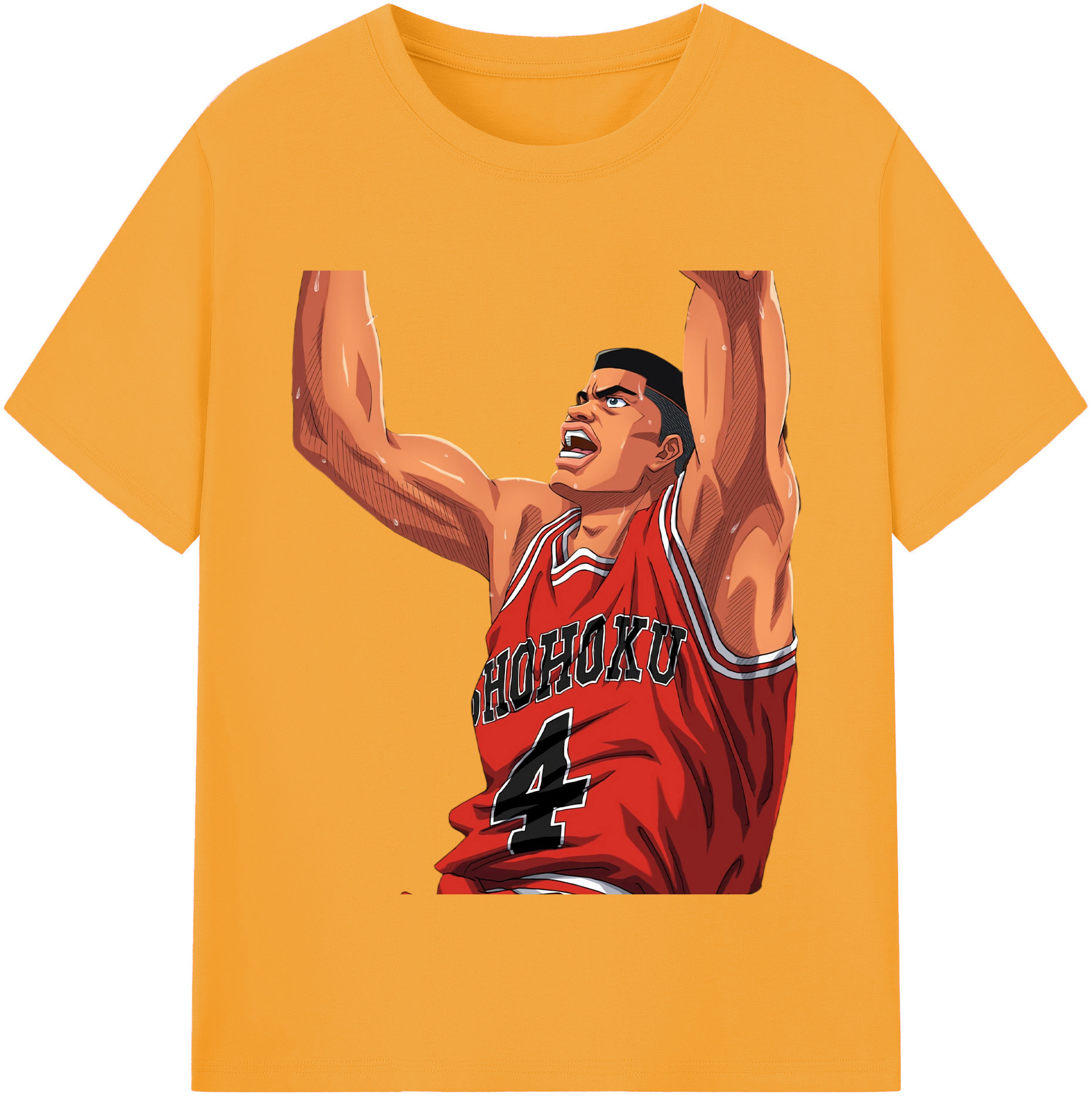 SLAM DUNK／スラムダンク 綿100％半袖Tシャツ（フロントプリント）