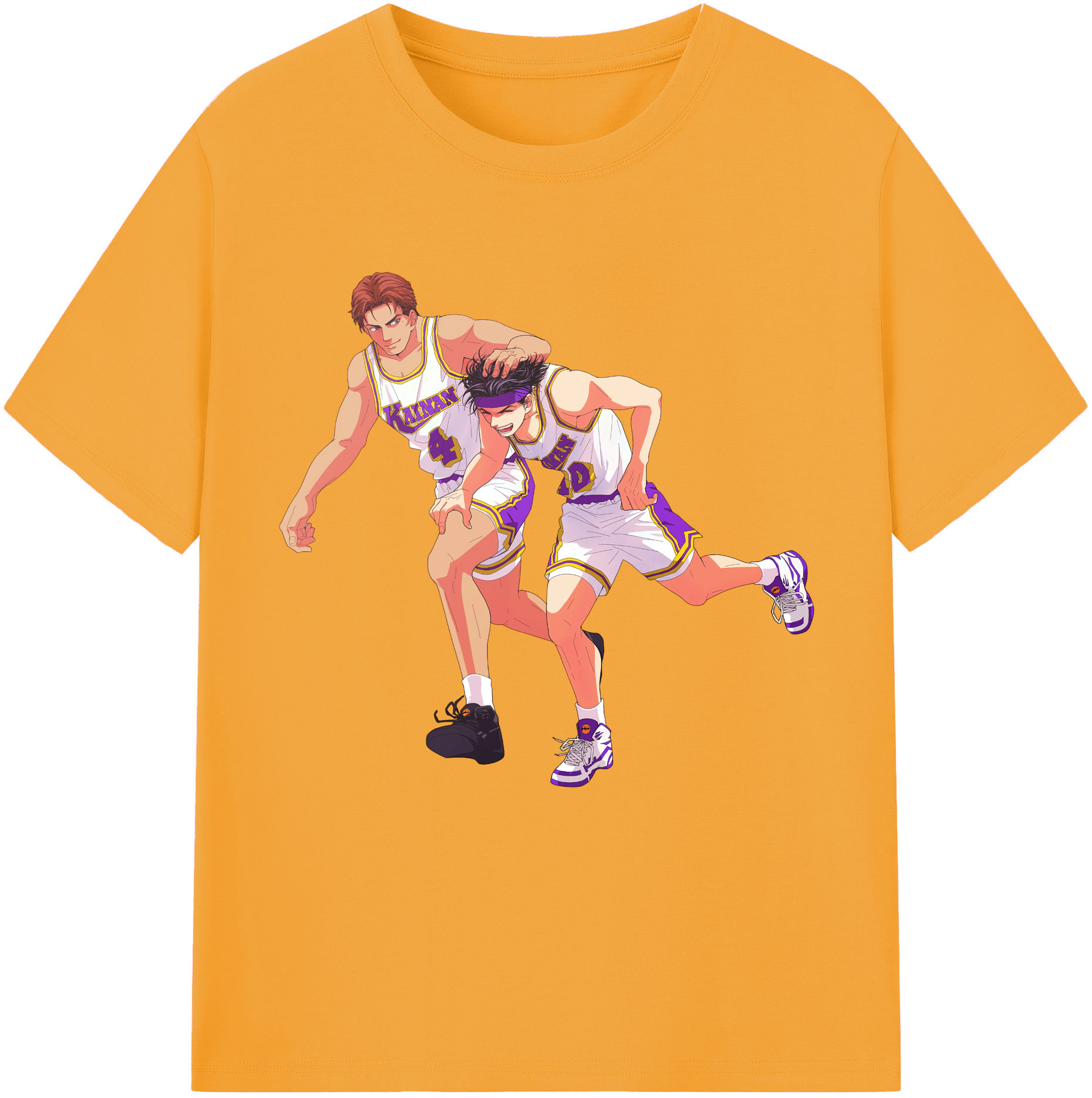 SLAM DUNK／スラムダンク 綿100％半袖Tシャツ（フロントプリント）
