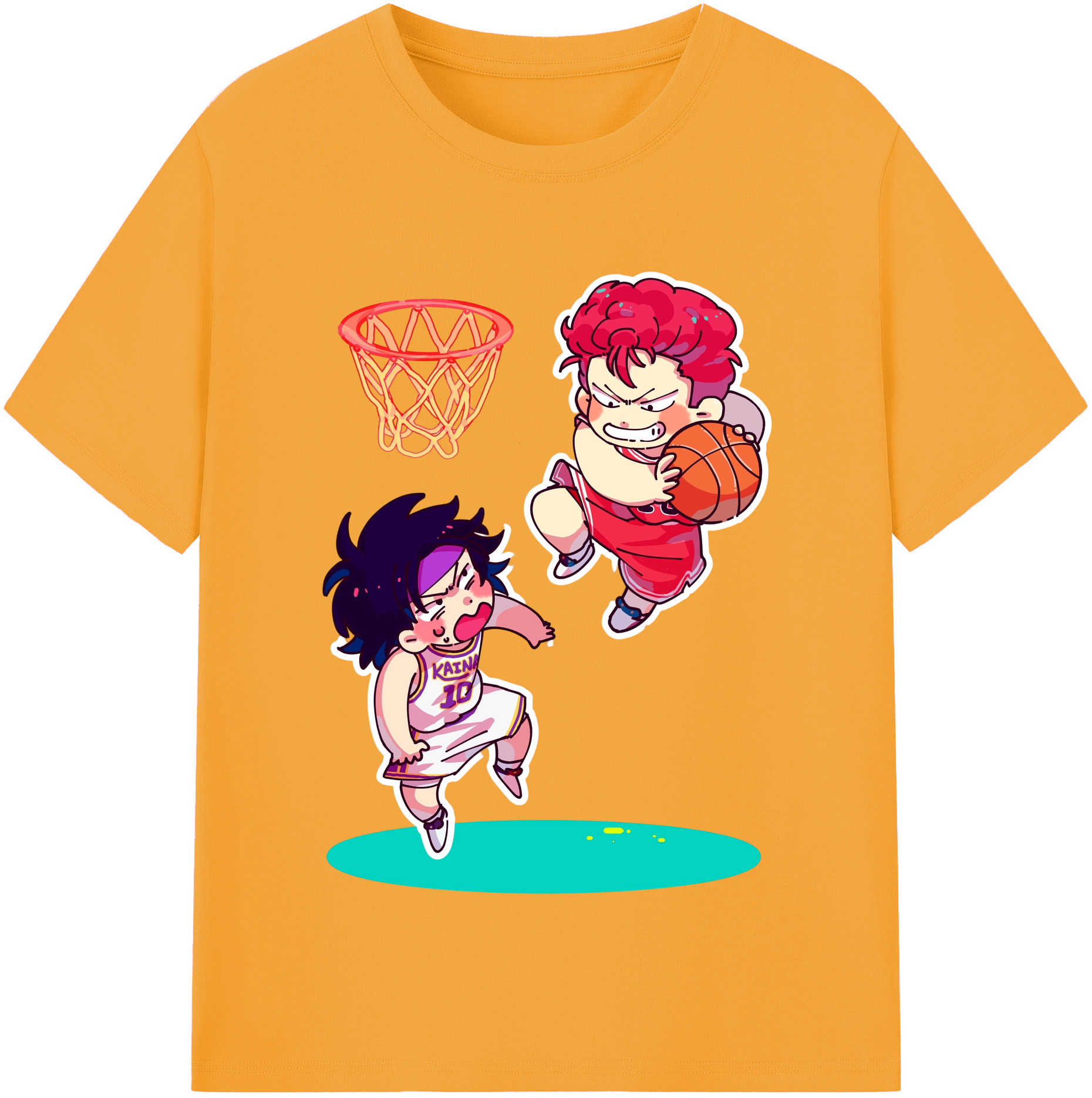 （画像用） SLAM DUNK／スラムダンク 綿100％半袖Tシャツ（フロントプリント）