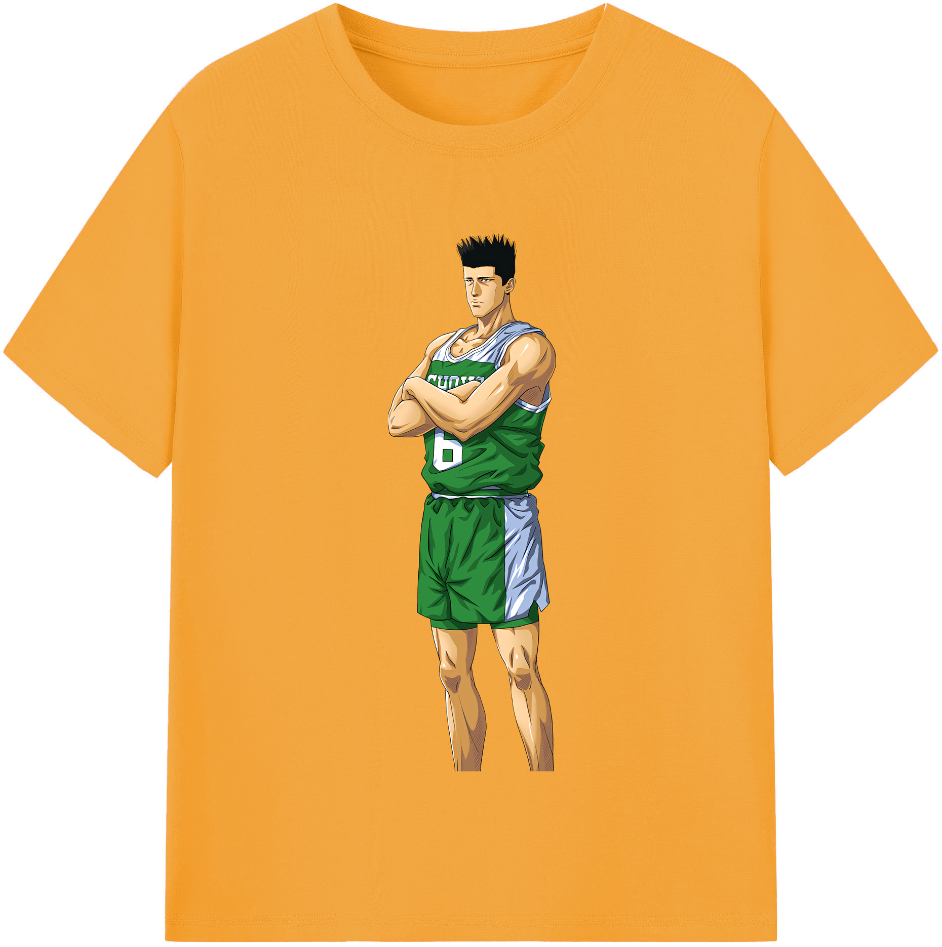 SLAM DUNK／スラムダンク 綿100％半袖Tシャツ（フロントプリント）