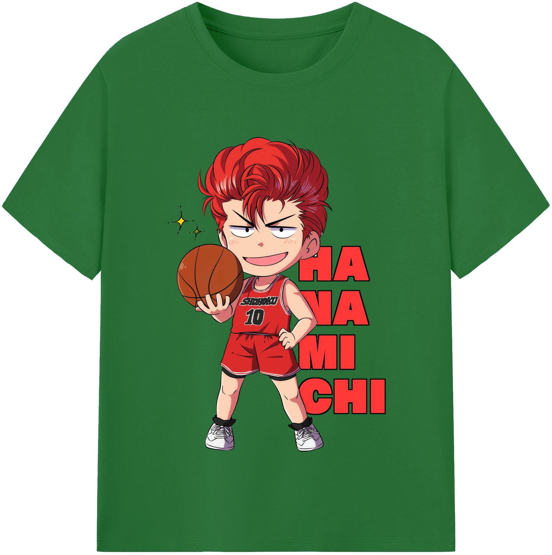 SLAM DUNK／スラムダンク 綿100％半袖Tシャツ（フロントプリント）