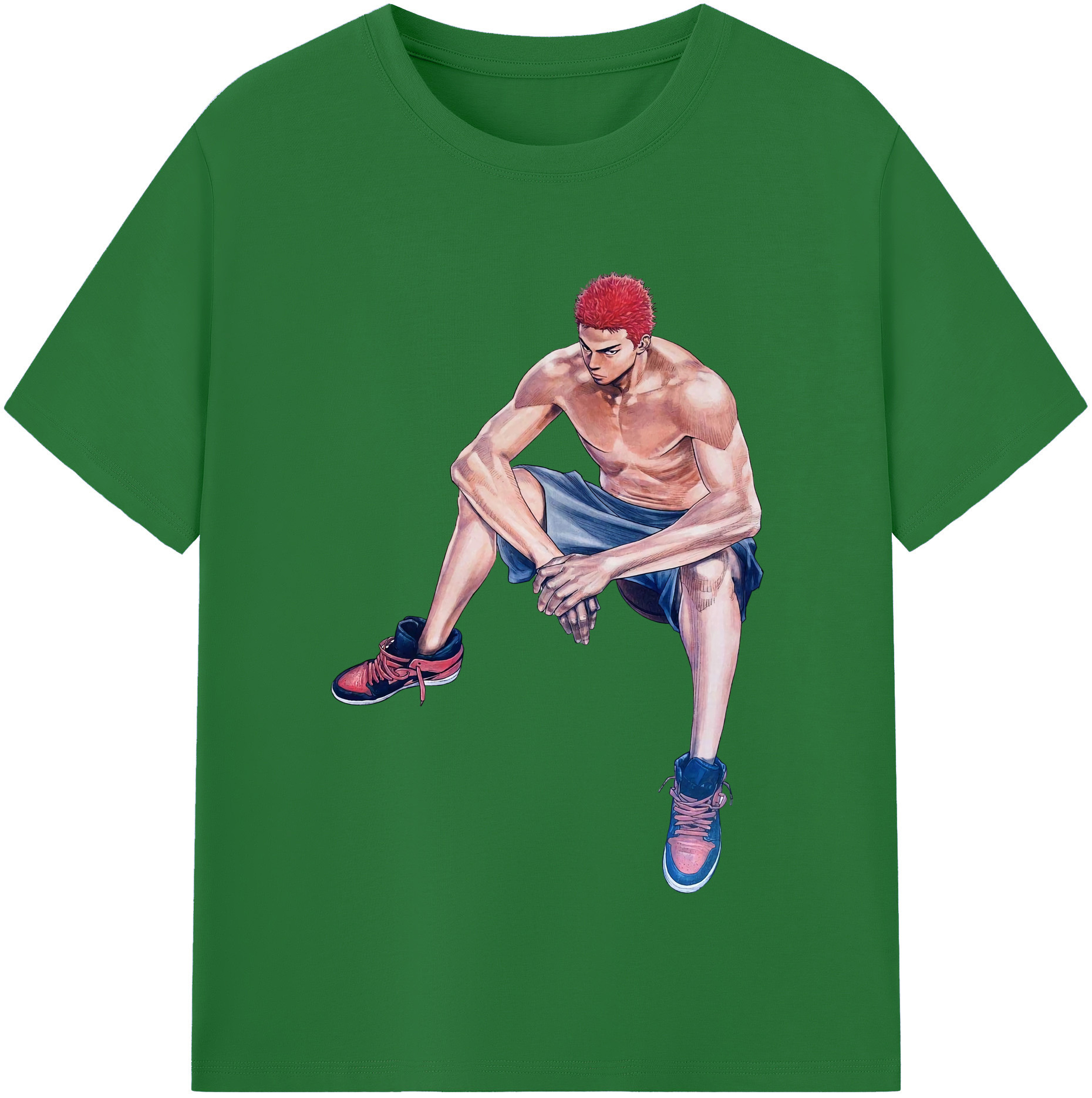 SLAM DUNK／スラムダンク 綿100％半袖Tシャツ（フロントプリント）