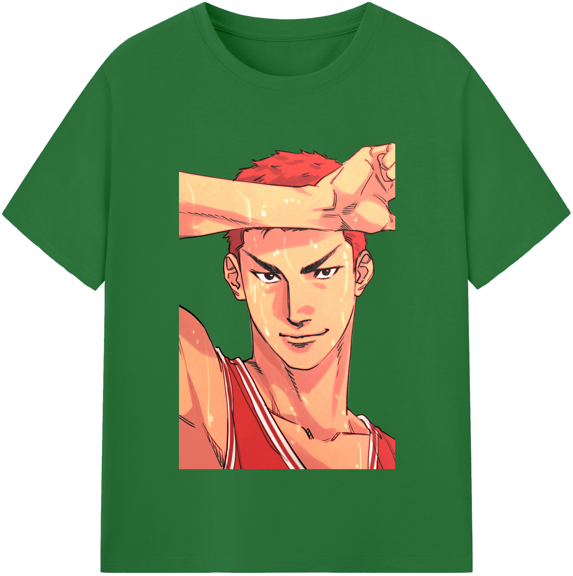 SLAM DUNK／スラムダンク 綿100％半袖Tシャツ（フロントプリント）
