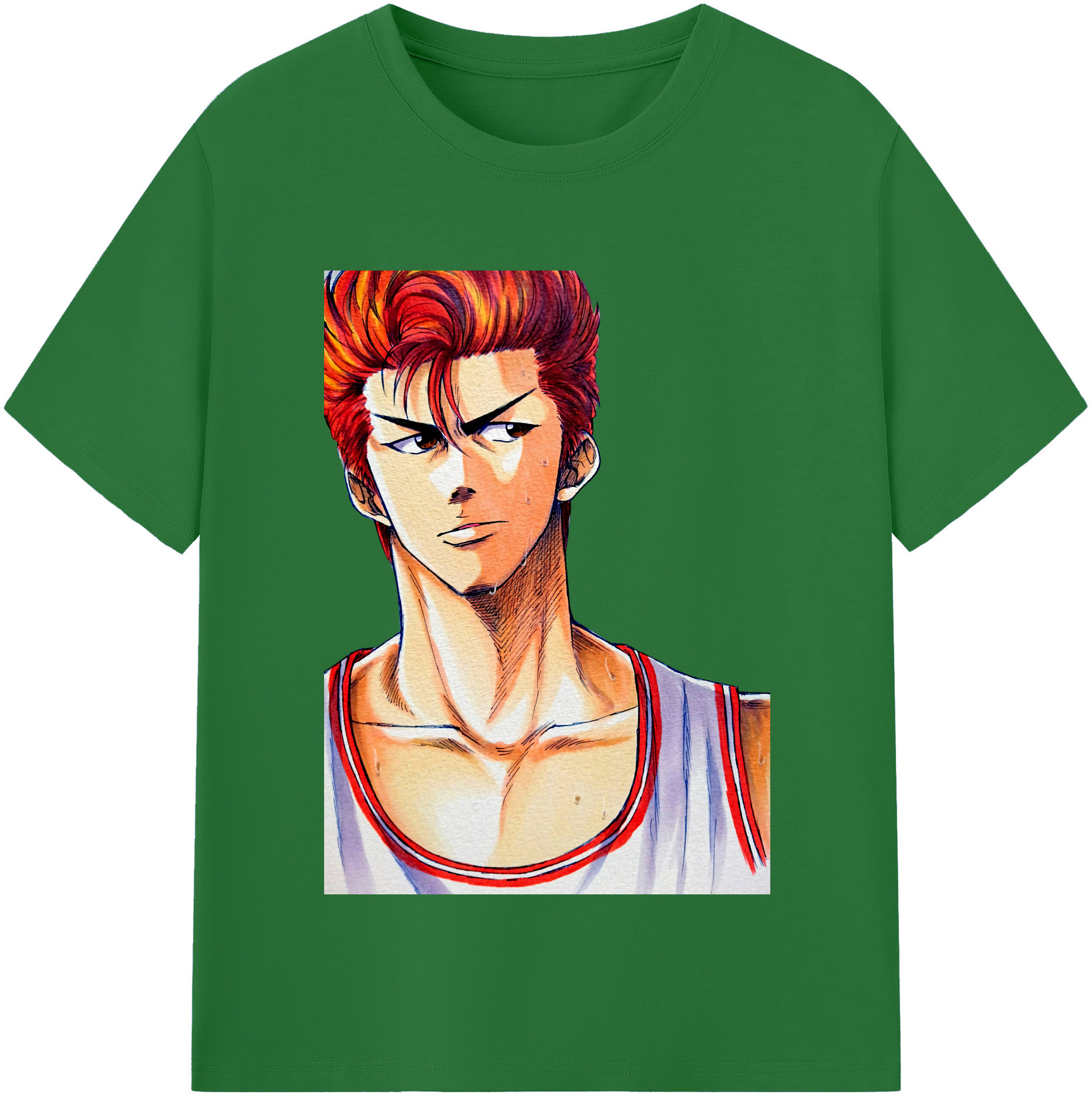 SLAM DUNK／スラムダンク 綿100％半袖Tシャツ（フロントプリント）