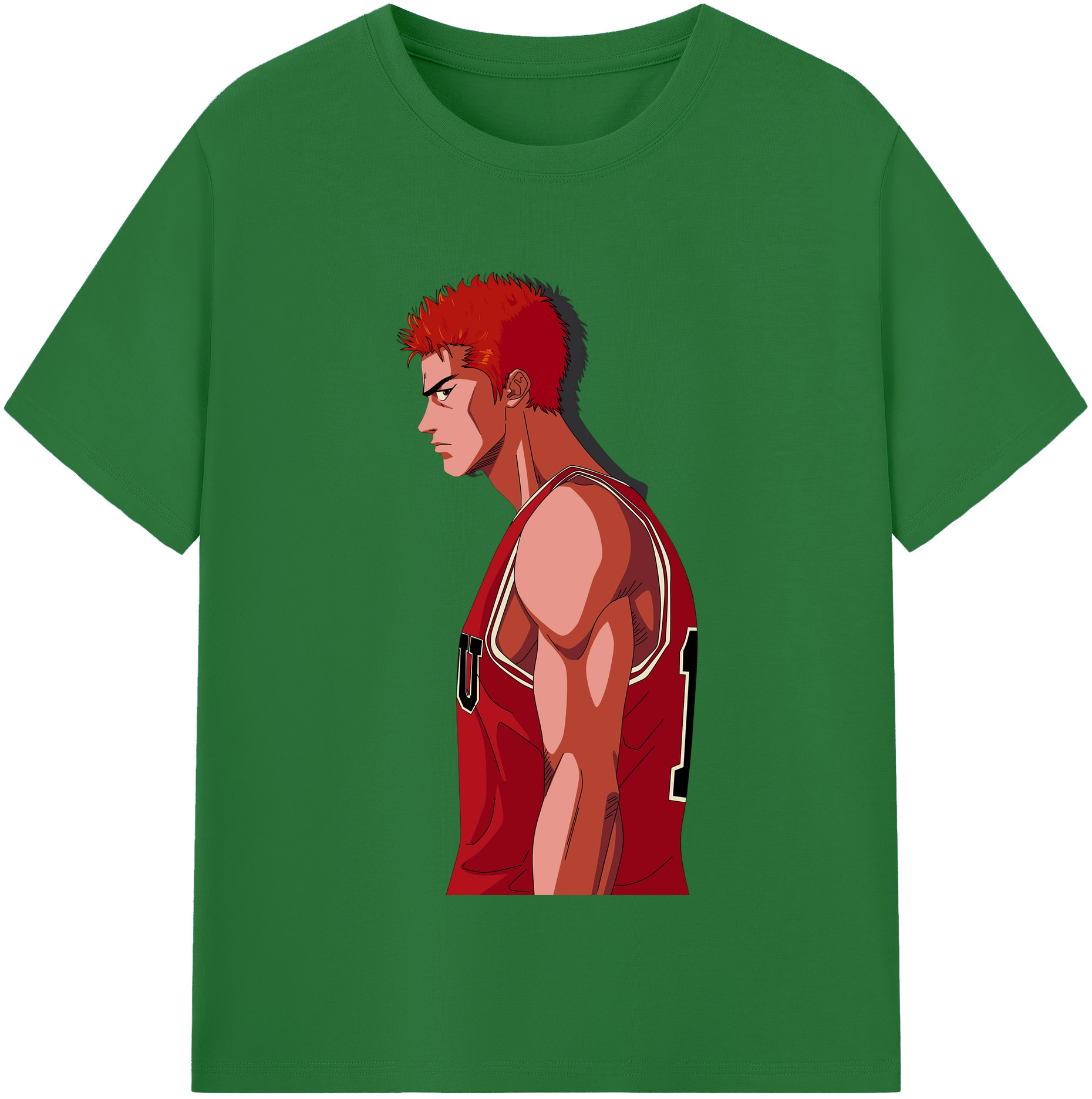 SLAM DUNK／スラムダンク 綿100％半袖Tシャツ（フロントプリント）