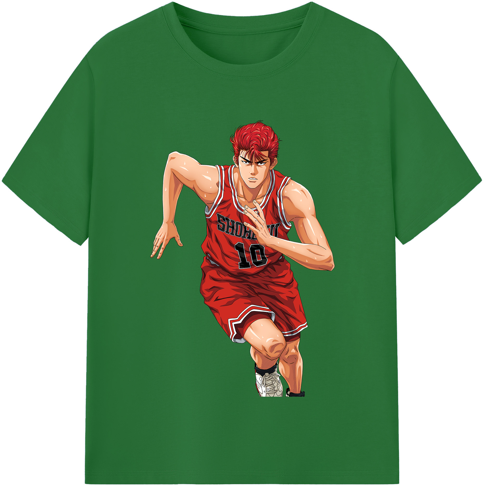 SLAM DUNK／スラムダンク 綿100％半袖Tシャツ（フロントプリント）