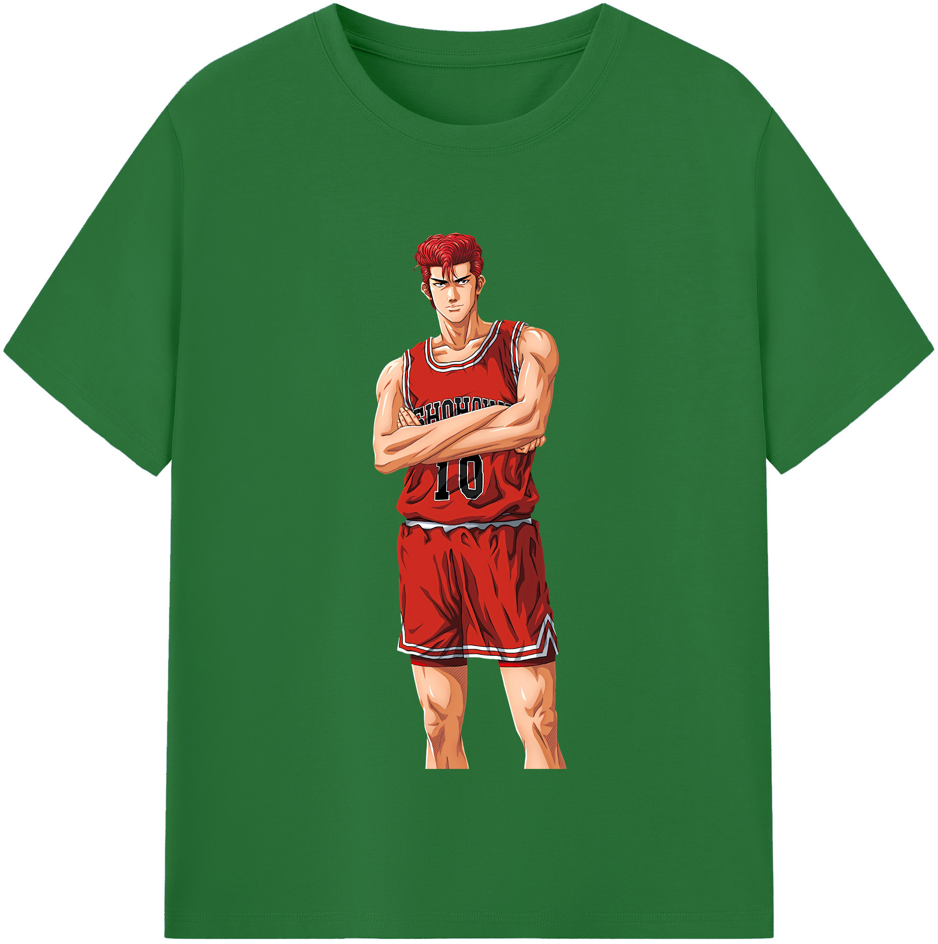SLAM DUNK／スラムダンク 綿100％半袖Tシャツ（フロントプリント）