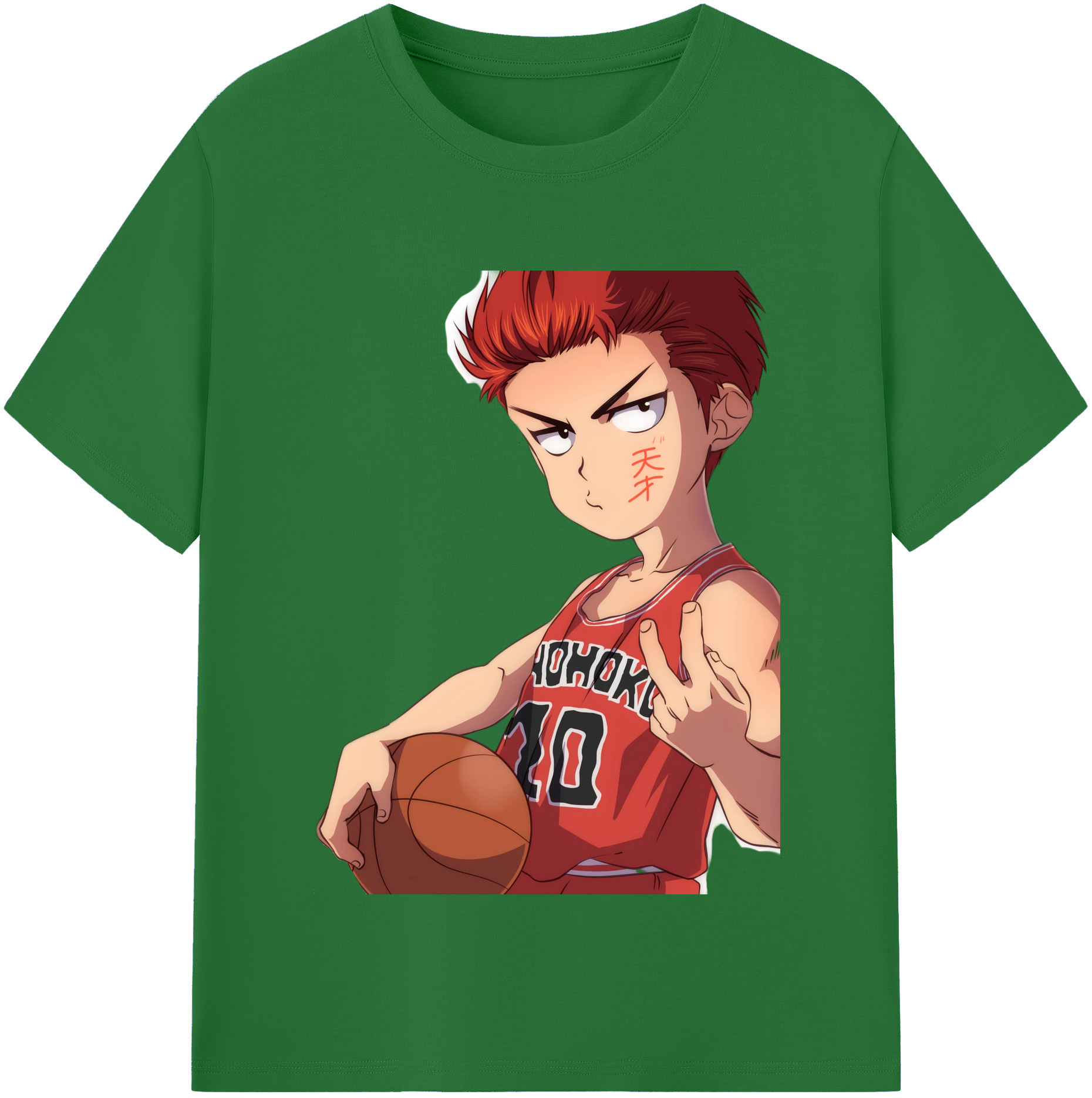 SLAM DUNK／スラムダンク 綿100％半袖Tシャツ（フロントプリント）