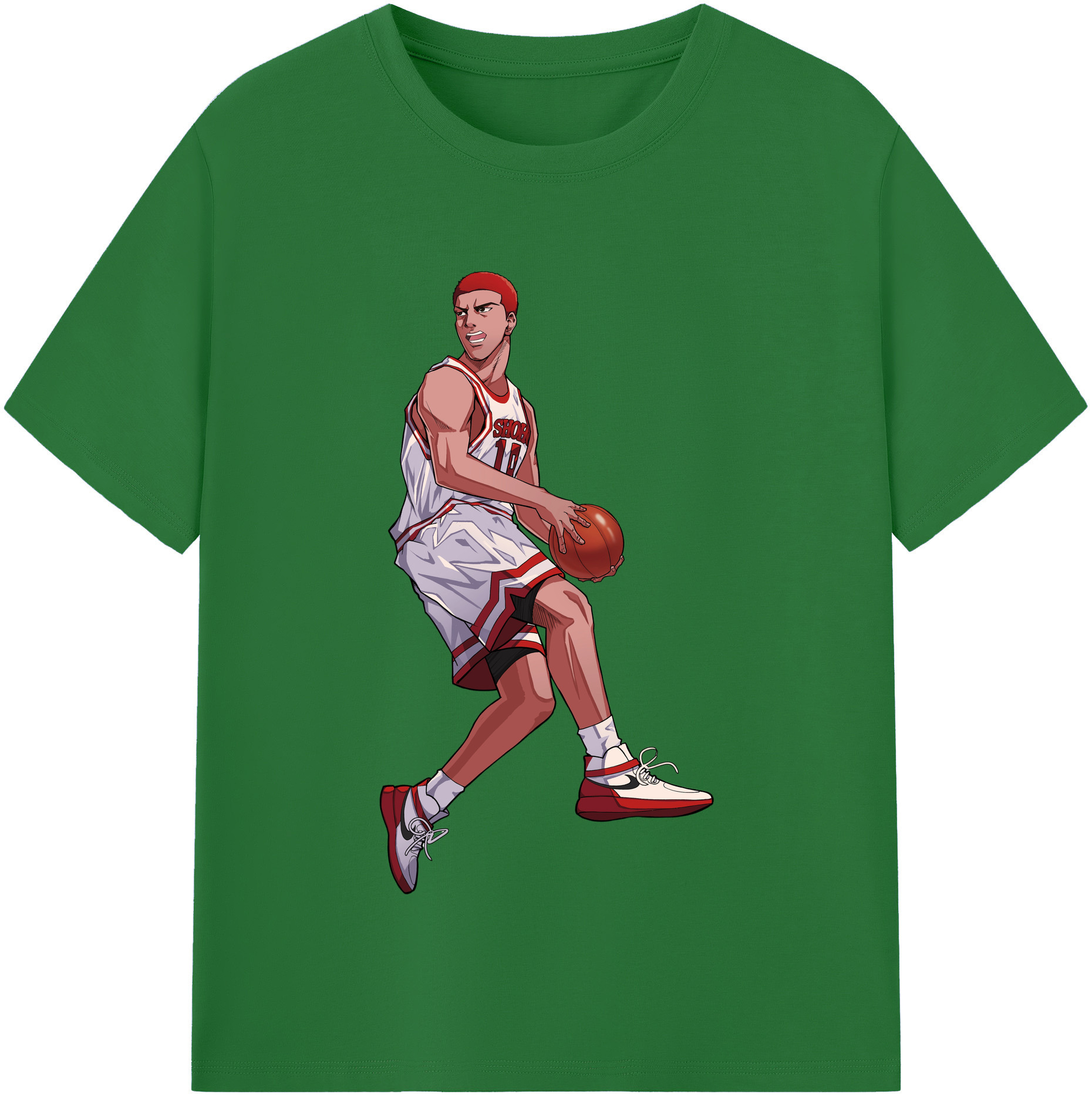 SLAM DUNK／スラムダンク 綿100％半袖Tシャツ（フロントプリント）