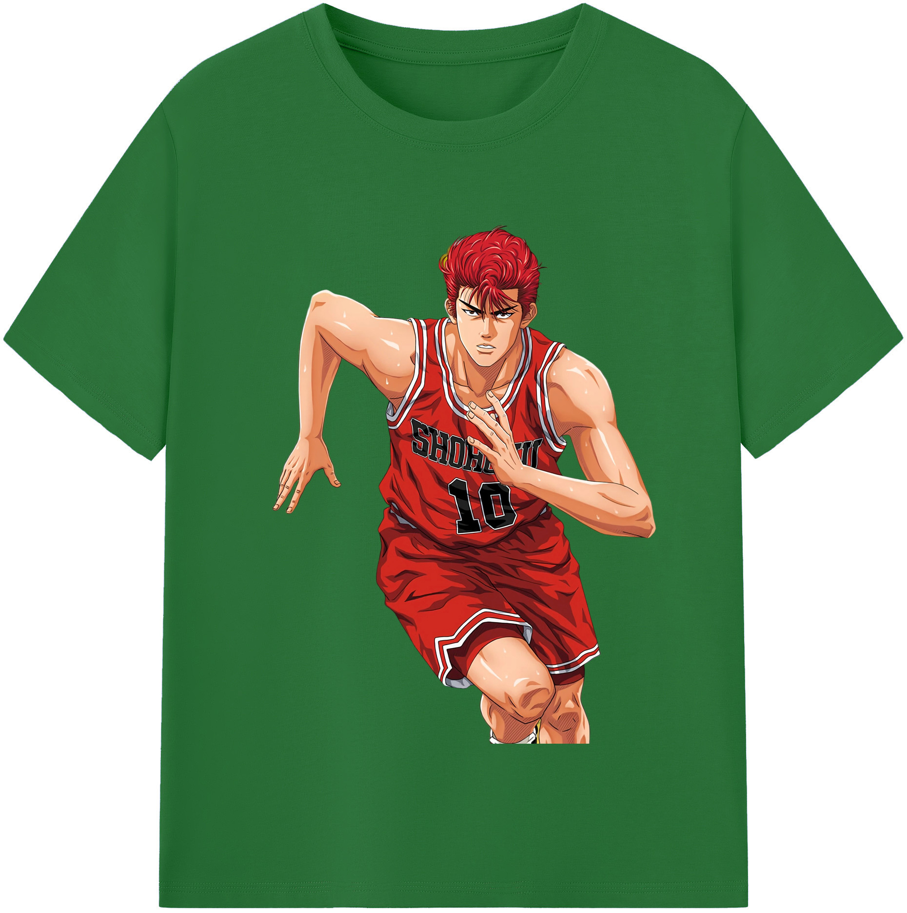 SLAM DUNK／スラムダンク 綿100％半袖Tシャツ（フロントプリント）
