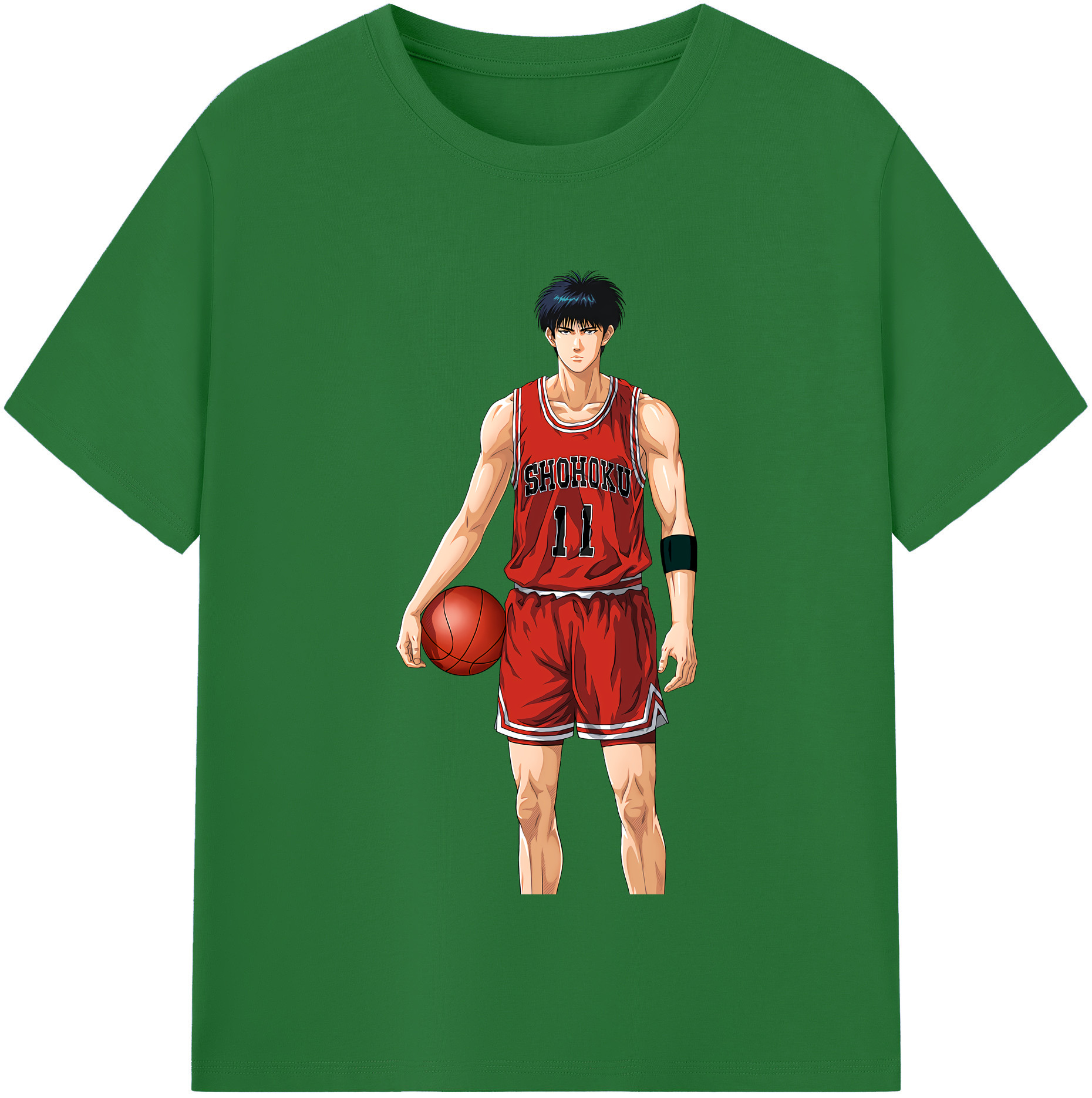 SLAM DUNK／スラムダンク 綿100％半袖Tシャツ（フロントプリント）