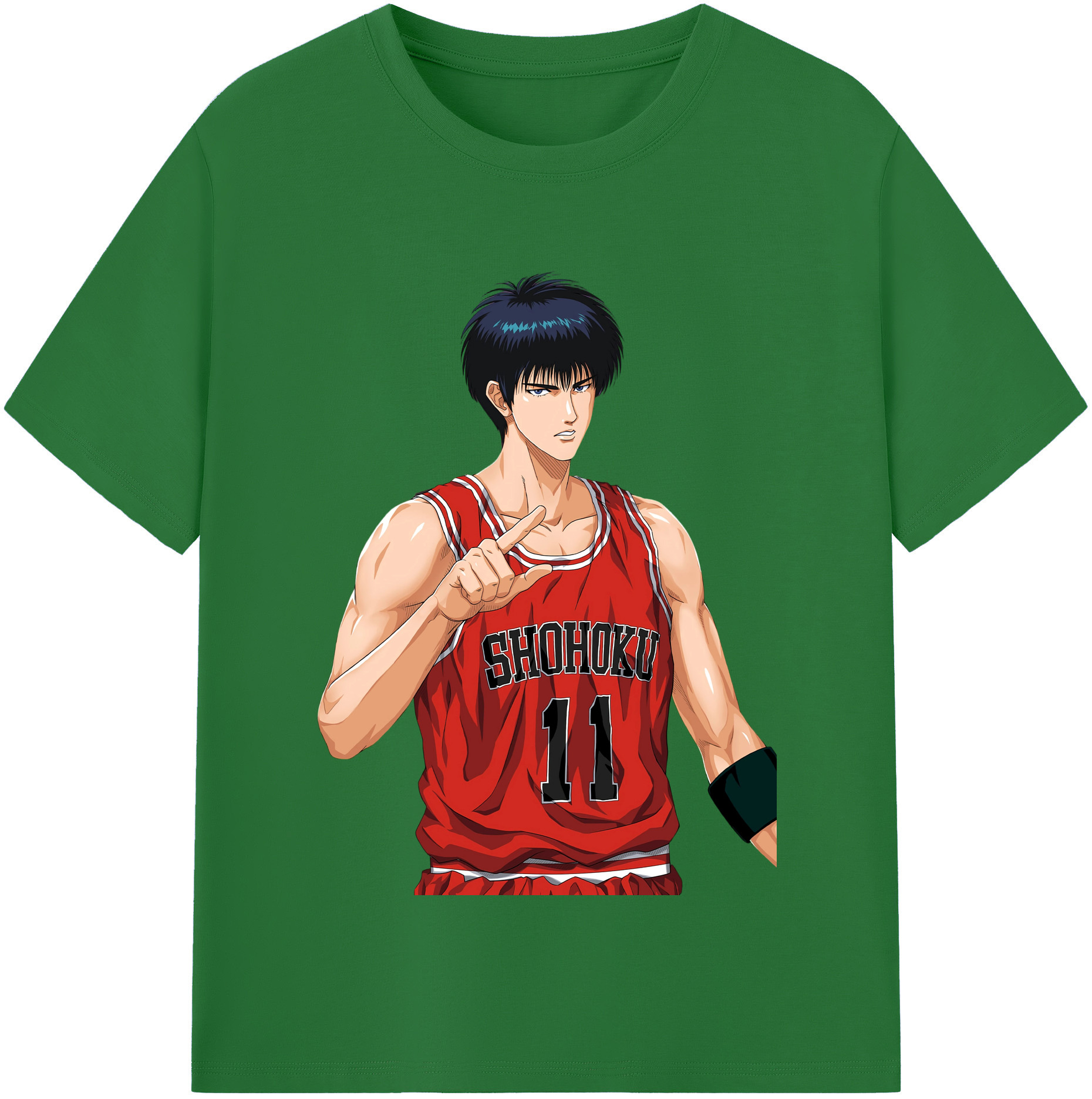SLAM DUNK／スラムダンク 綿100％半袖Tシャツ（フロントプリント）