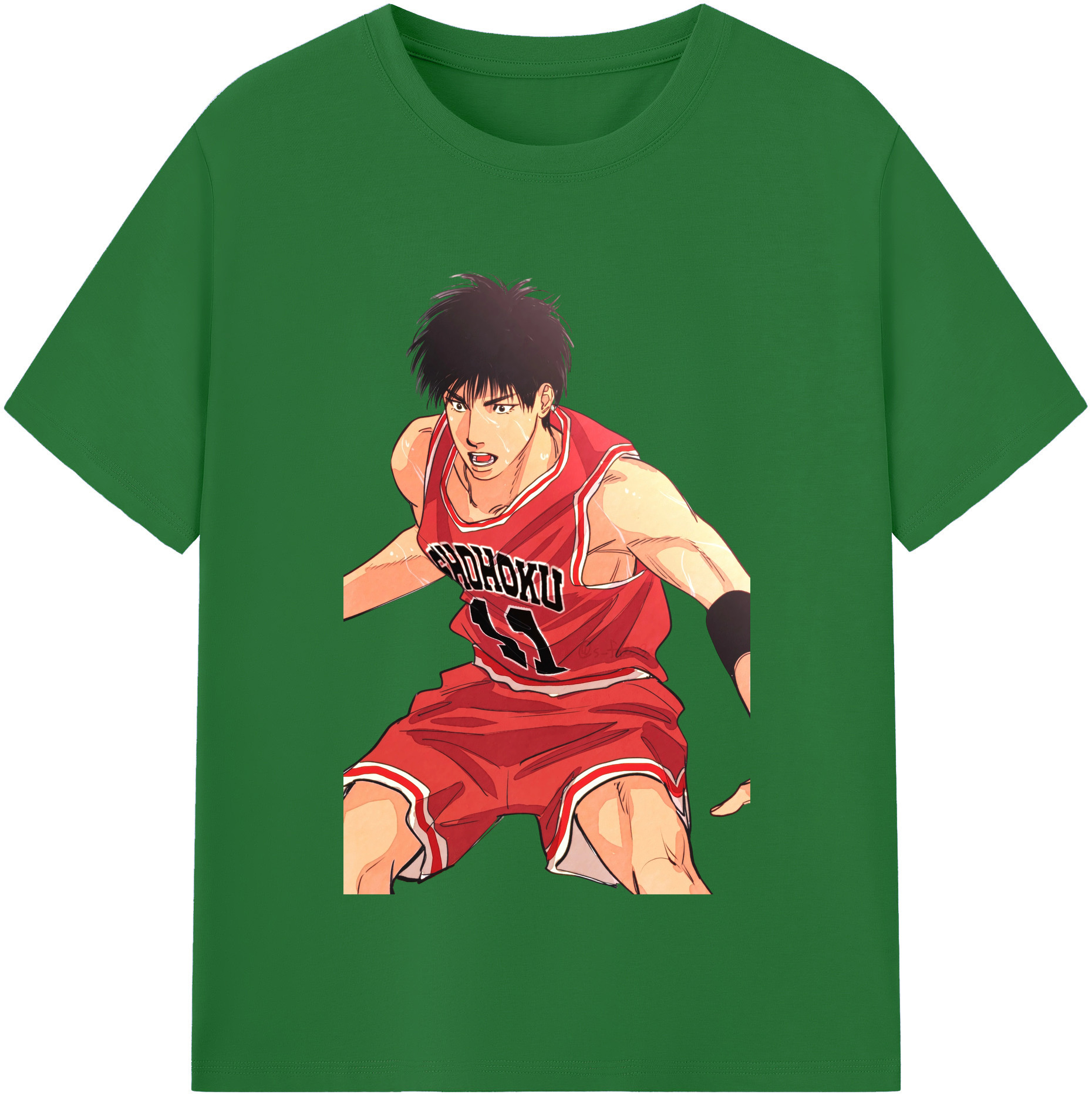 SLAM DUNK／スラムダンク 綿100％半袖Tシャツ（フロントプリント）