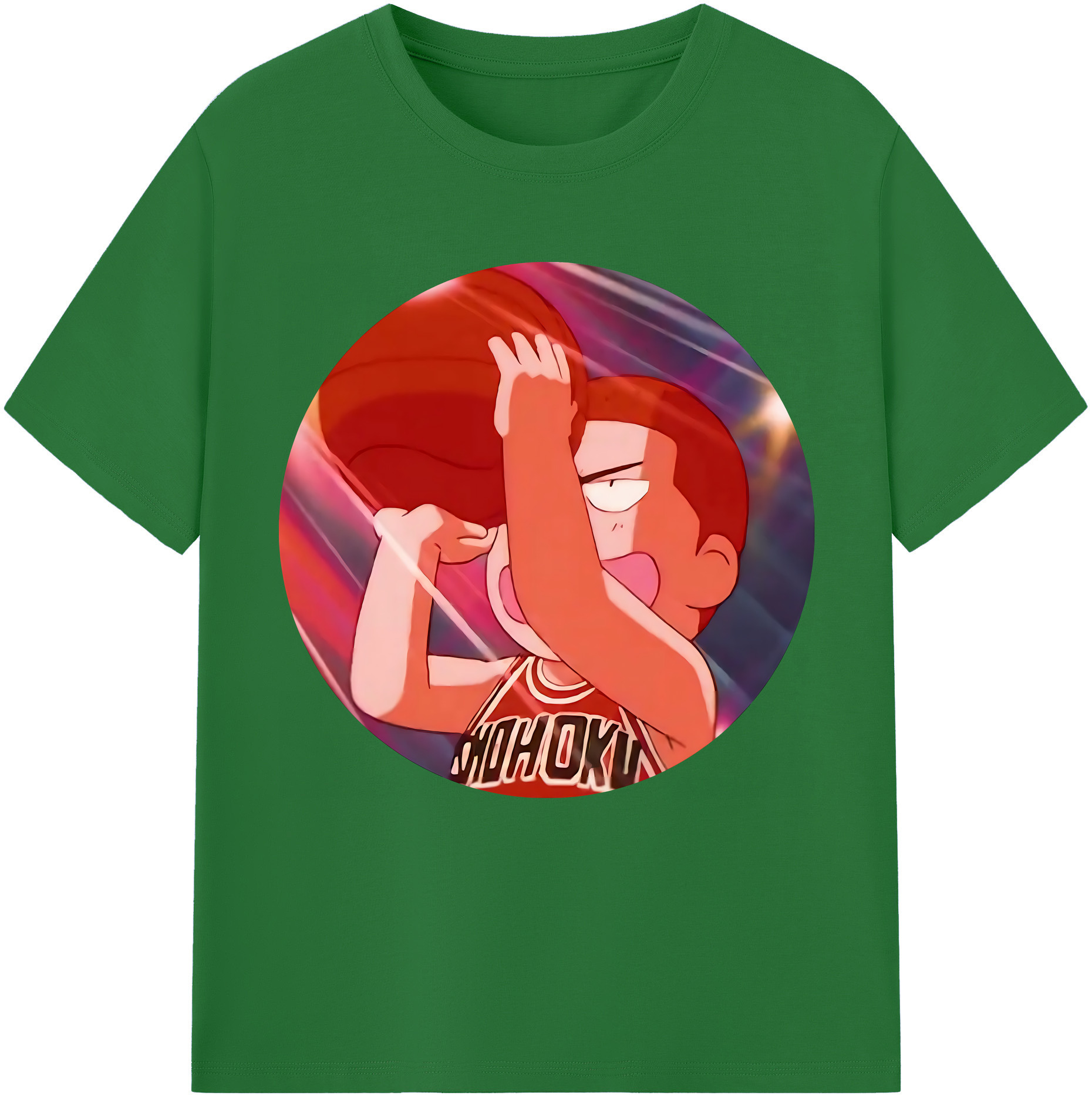 SLAM DUNK／スラムダンク 綿100％半袖Tシャツ（フロントプリント）