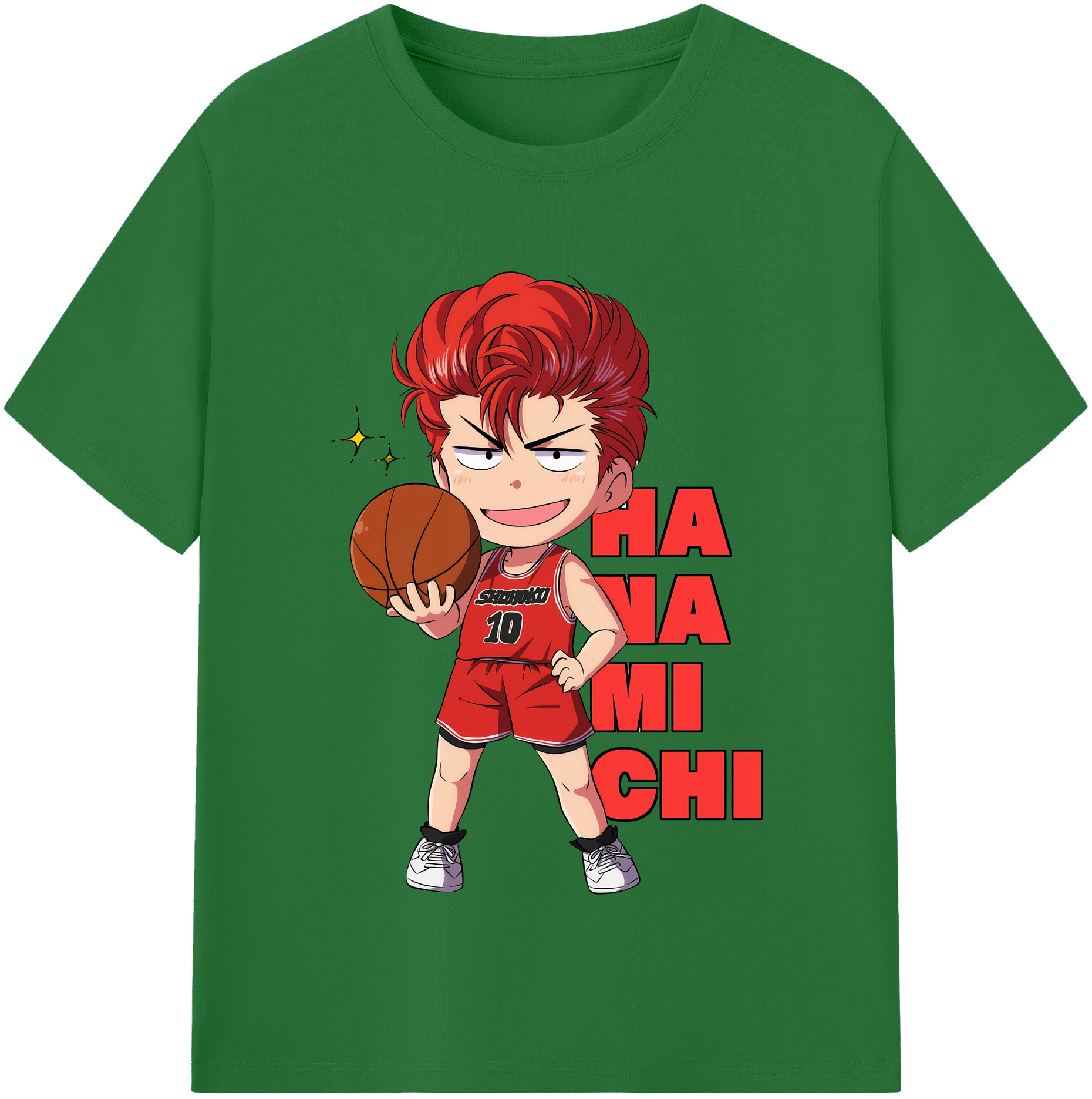 SLAM DUNK／スラムダンク 綿100％半袖Tシャツ（フロントプリント）