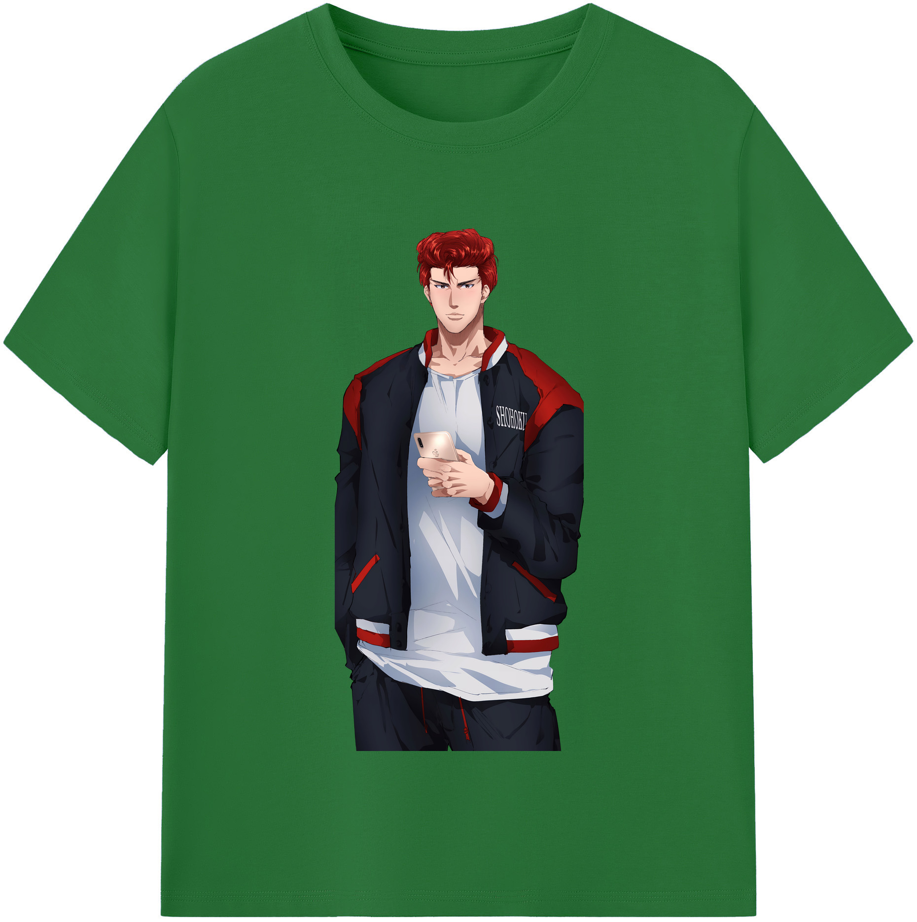 SLAM DUNK／スラムダンク 綿100％半袖Tシャツ（フロントプリント）