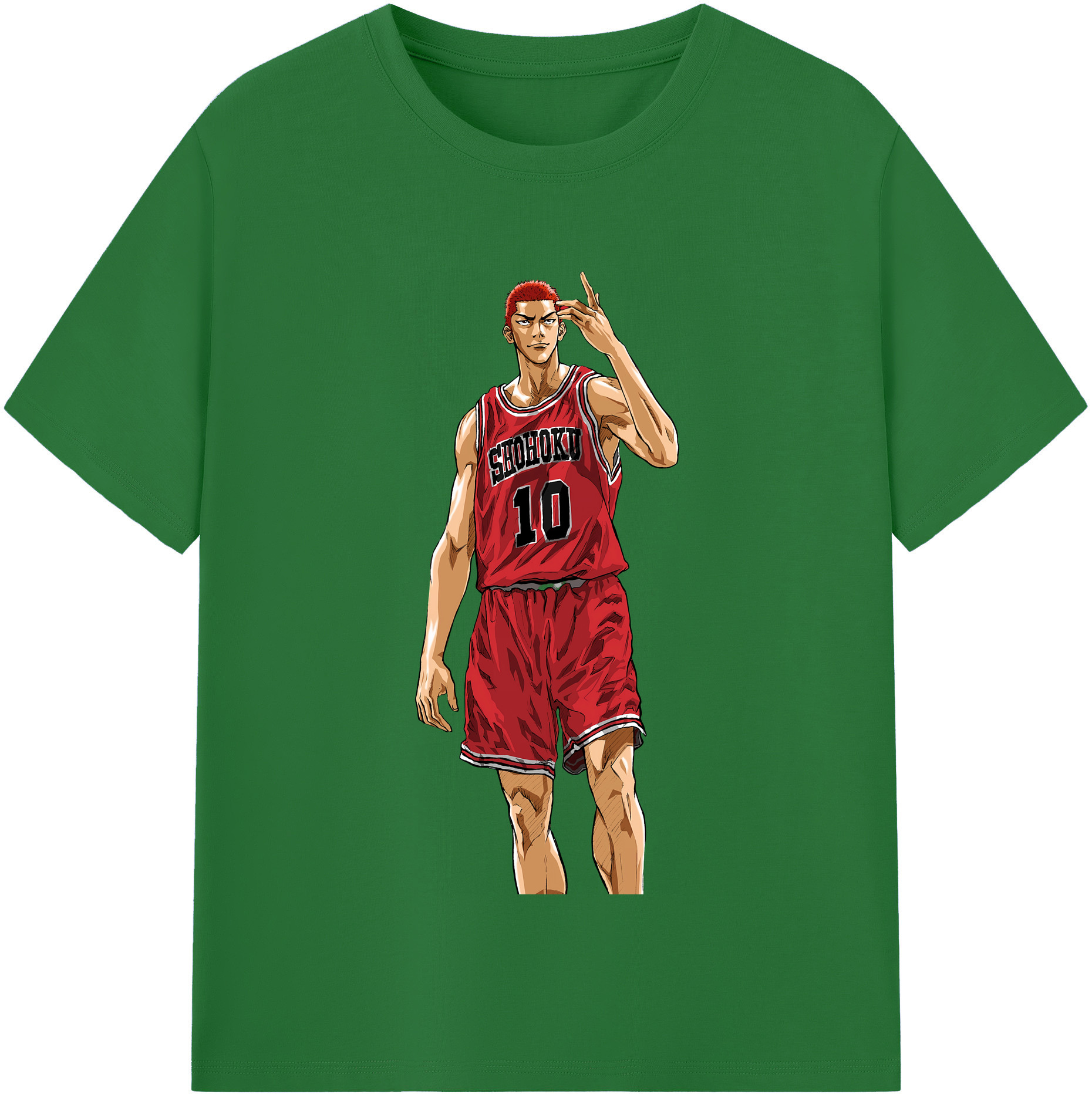 SLAM DUNK／スラムダンク 綿100％半袖Tシャツ（フロントプリント）