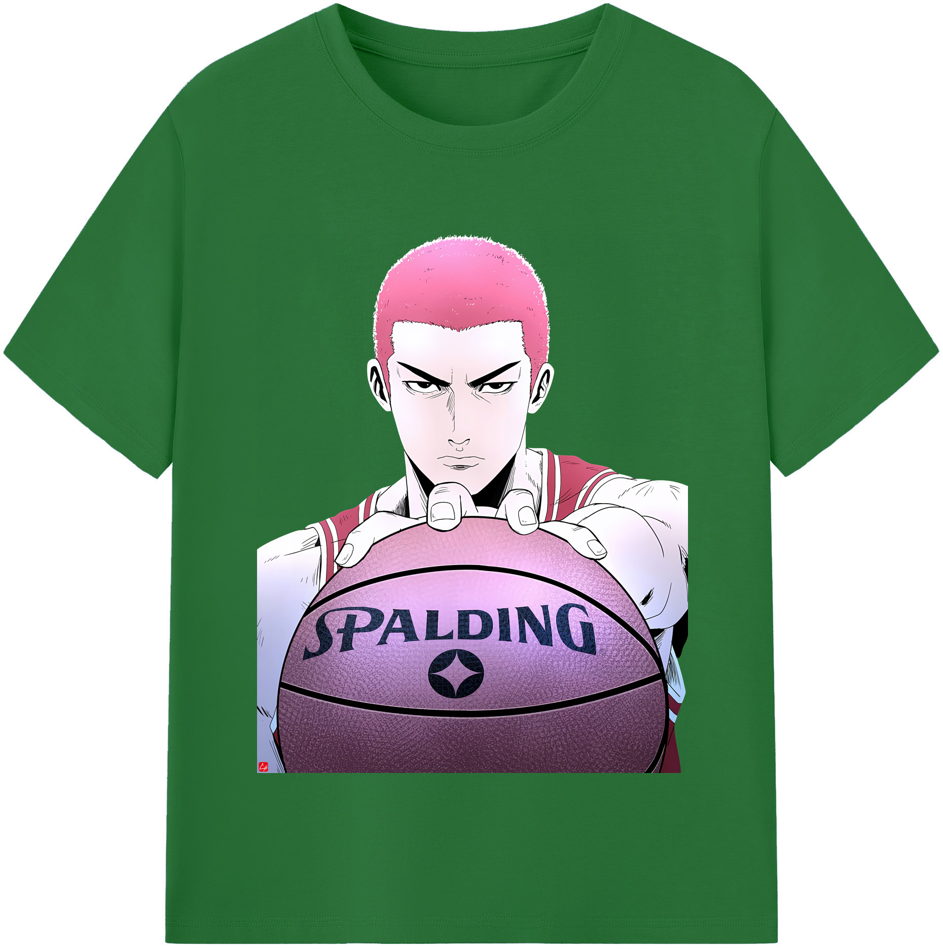 SLAM DUNK／スラムダンク 綿100％半袖Tシャツ（フロントプリント）