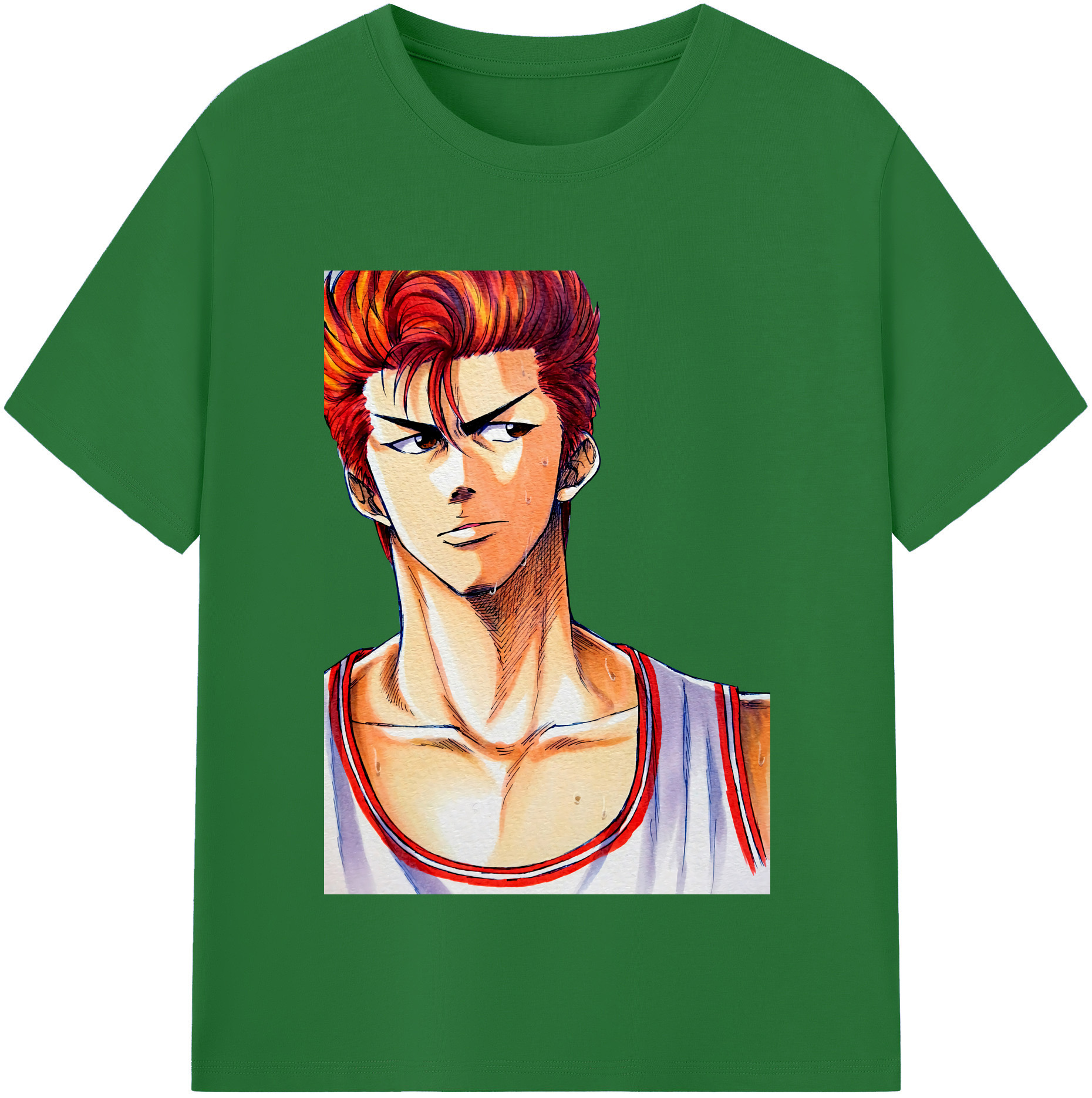 SLAM DUNK／スラムダンク 綿100％半袖Tシャツ（フロントプリント）