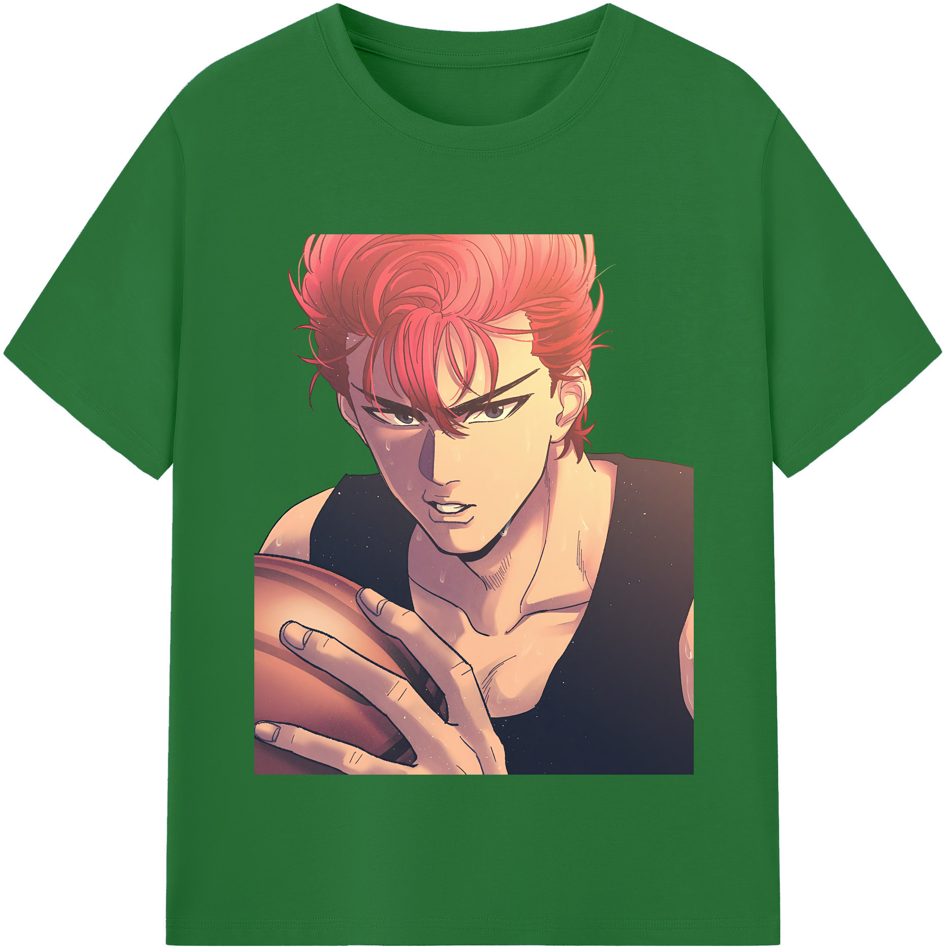 SLAM DUNK／スラムダンク 綿100％半袖Tシャツ（フロントプリント）