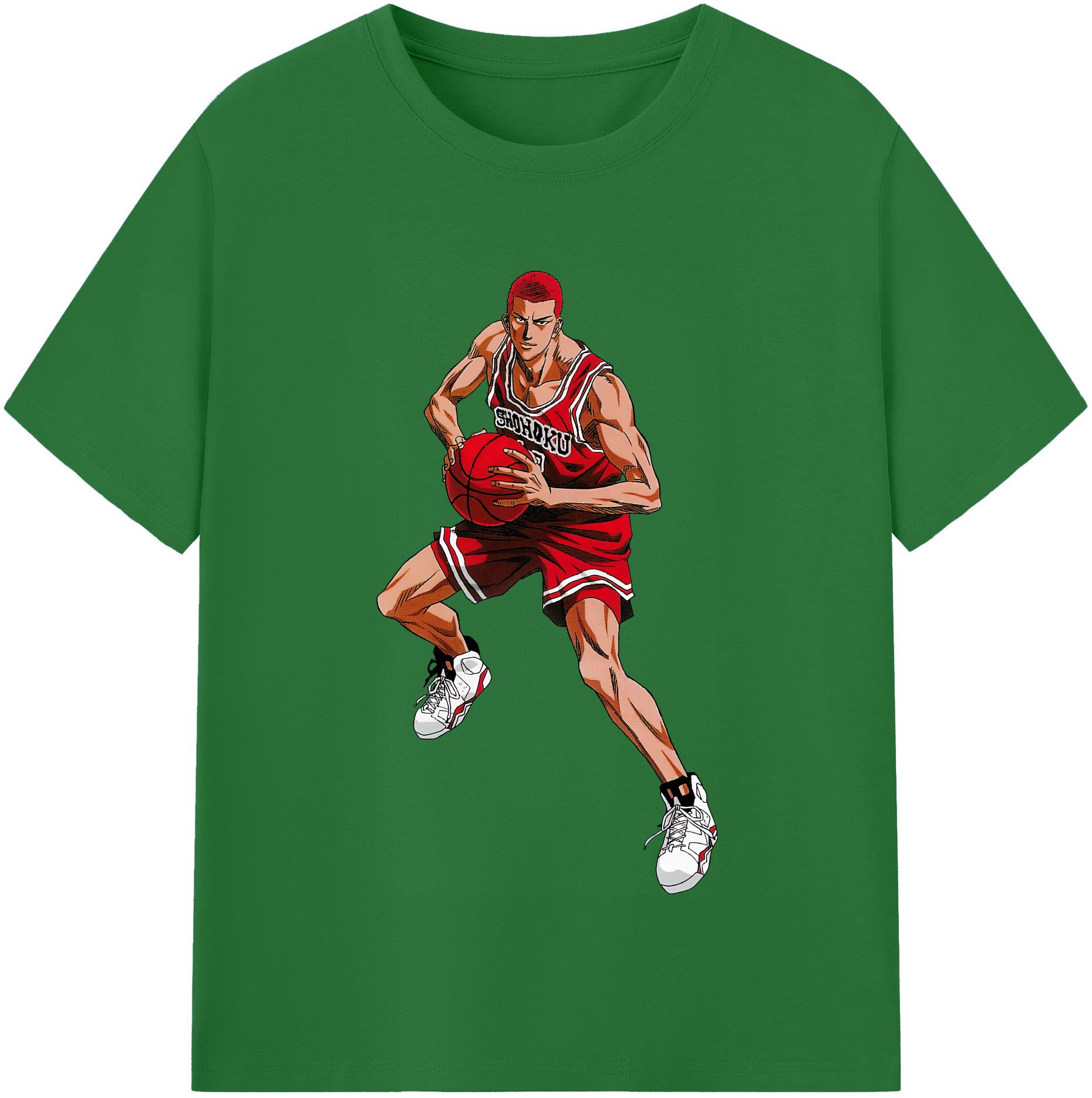 SLAM DUNK／スラムダンク 綿100％半袖Tシャツ（フロントプリント）