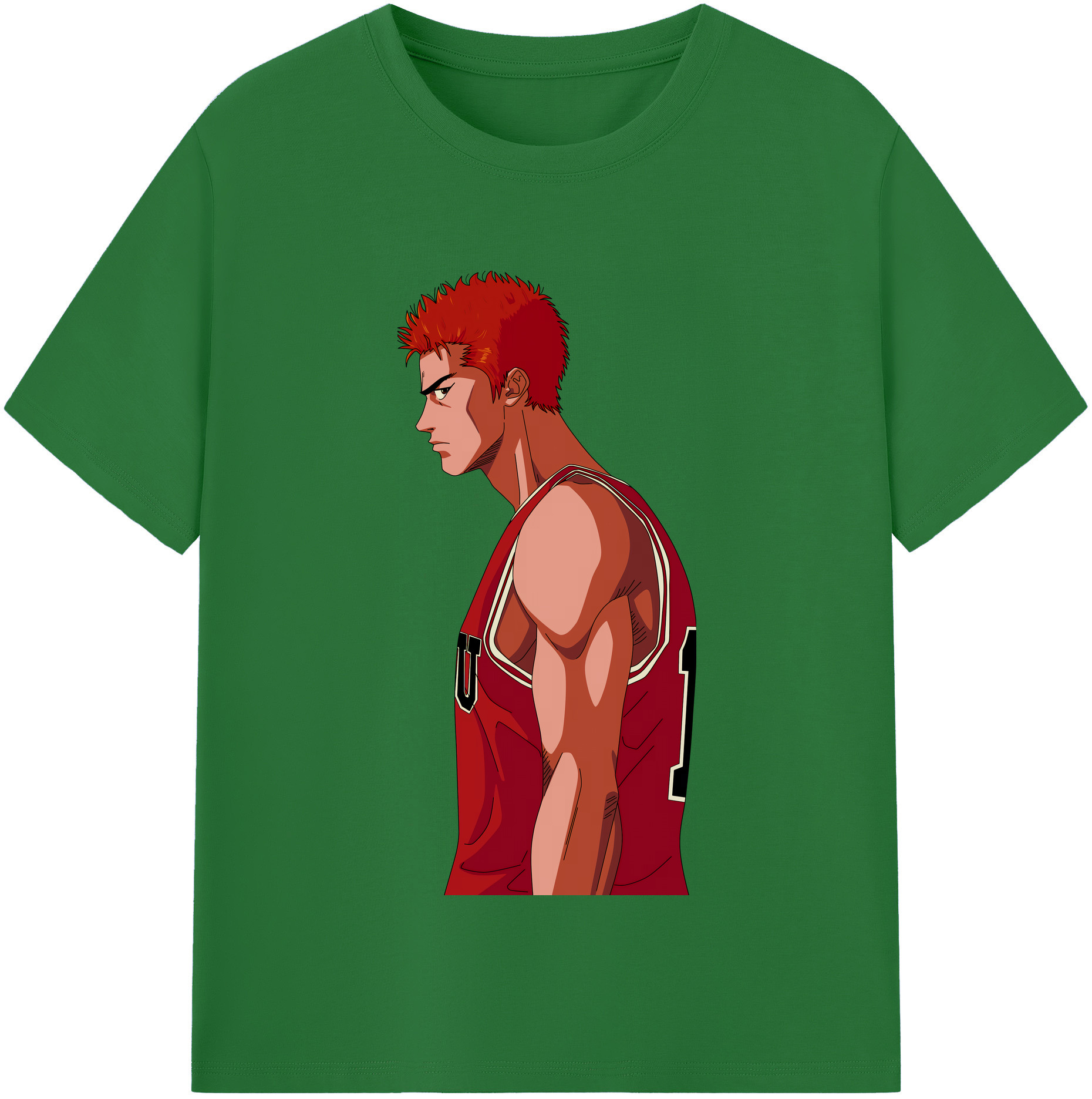 SLAM DUNK／スラムダンク 綿100％半袖Tシャツ（フロントプリント）