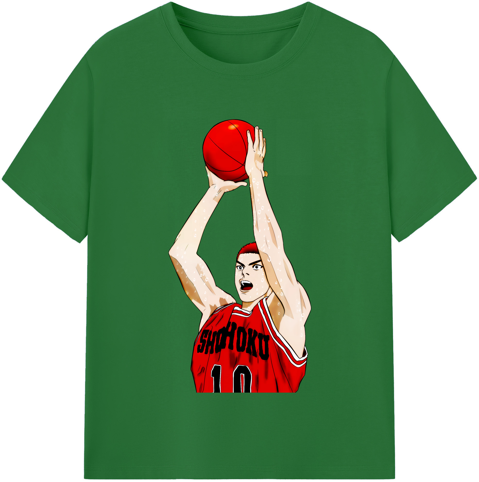 SLAM DUNK／スラムダンク 綿100％半袖Tシャツ（フロントプリント）