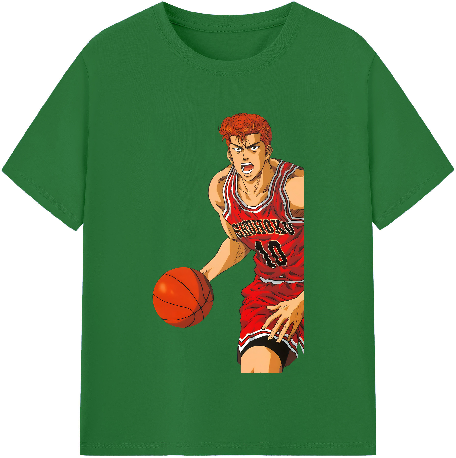 SLAM DUNK／スラムダンク 綿100％半袖Tシャツ（フロントプリント）