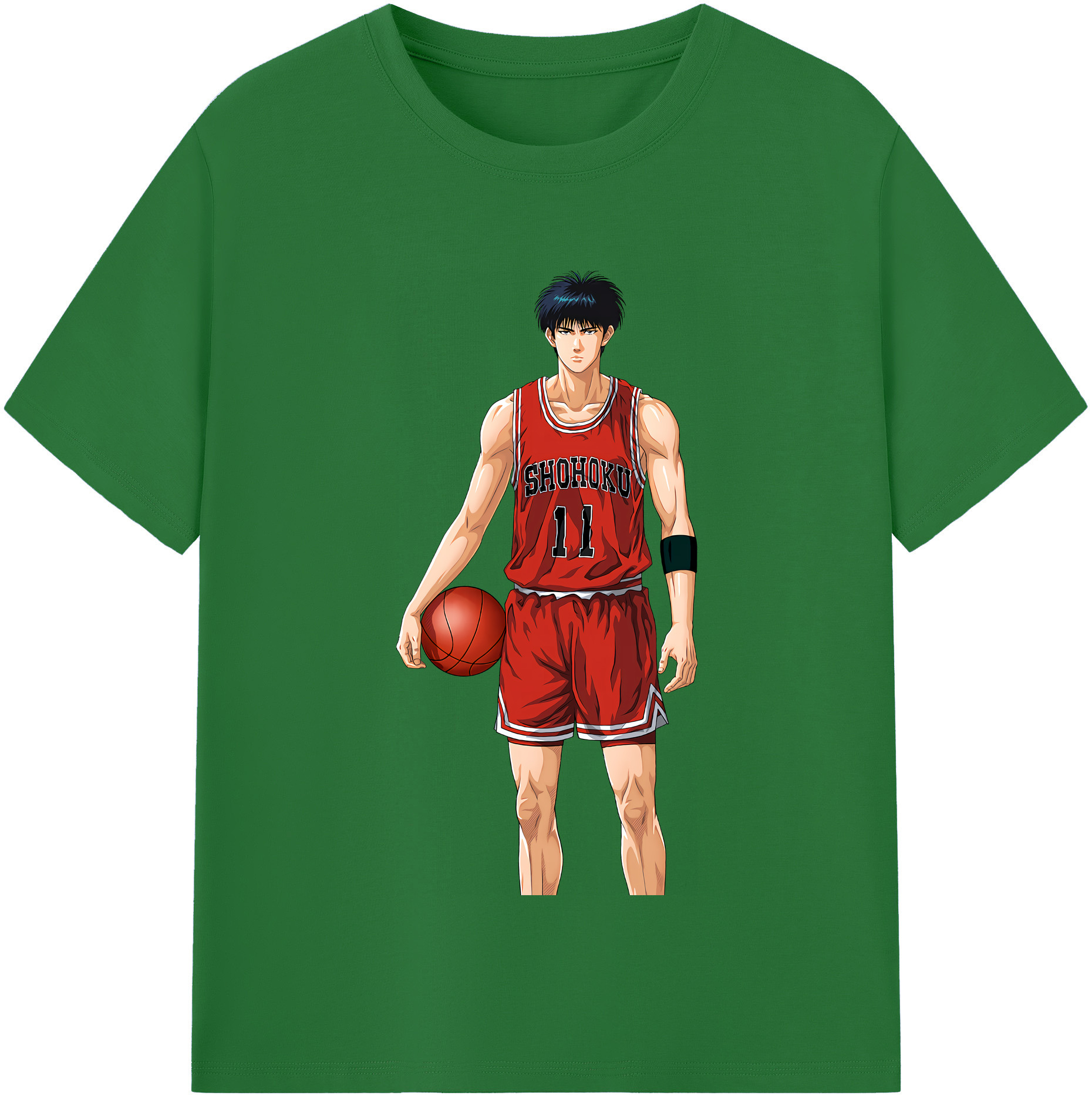 SLAM DUNK／スラムダンク 綿100％半袖Tシャツ（フロントプリント）
