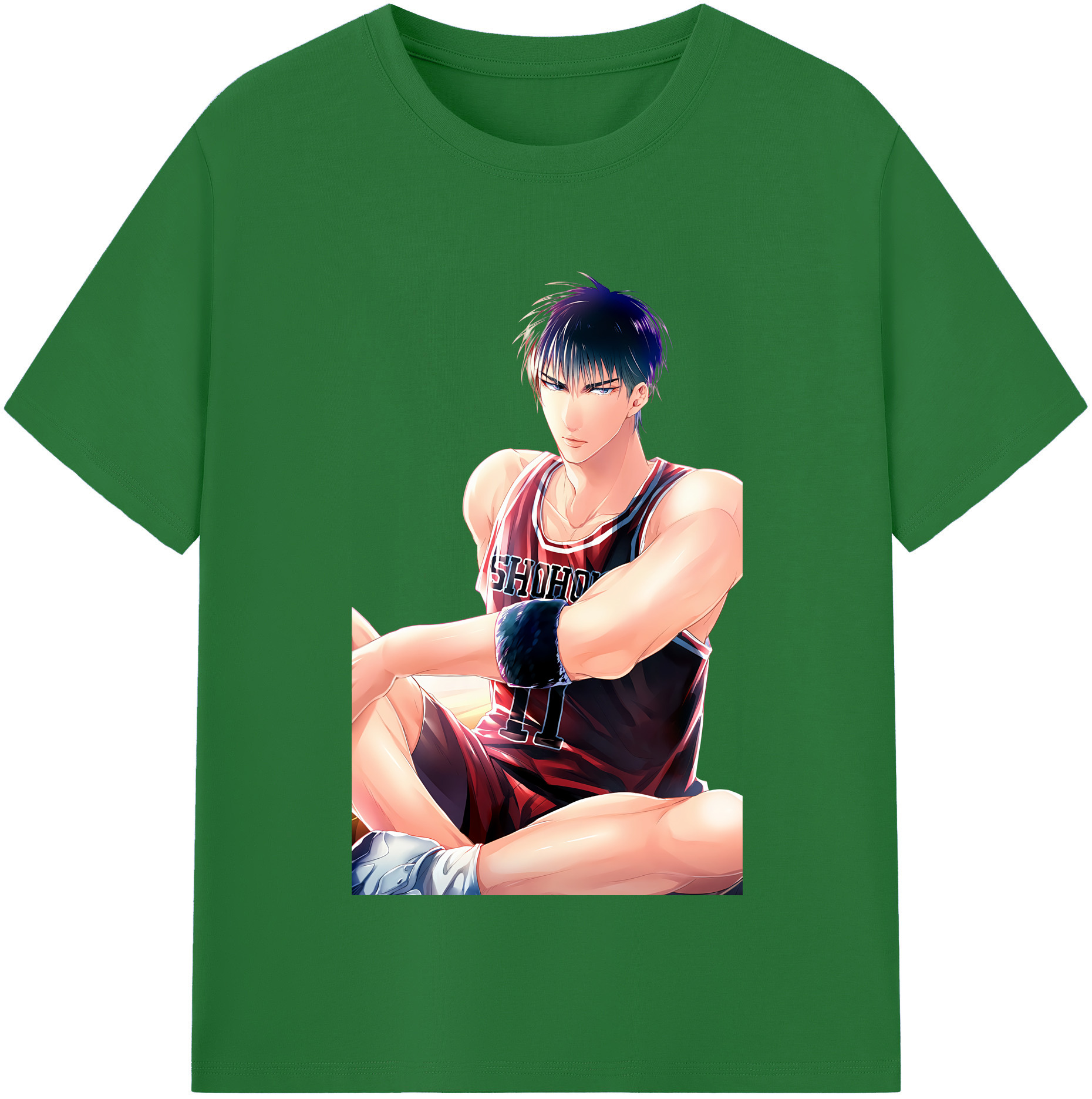 SLAM DUNK／スラムダンク 綿100％半袖Tシャツ（フロントプリント）