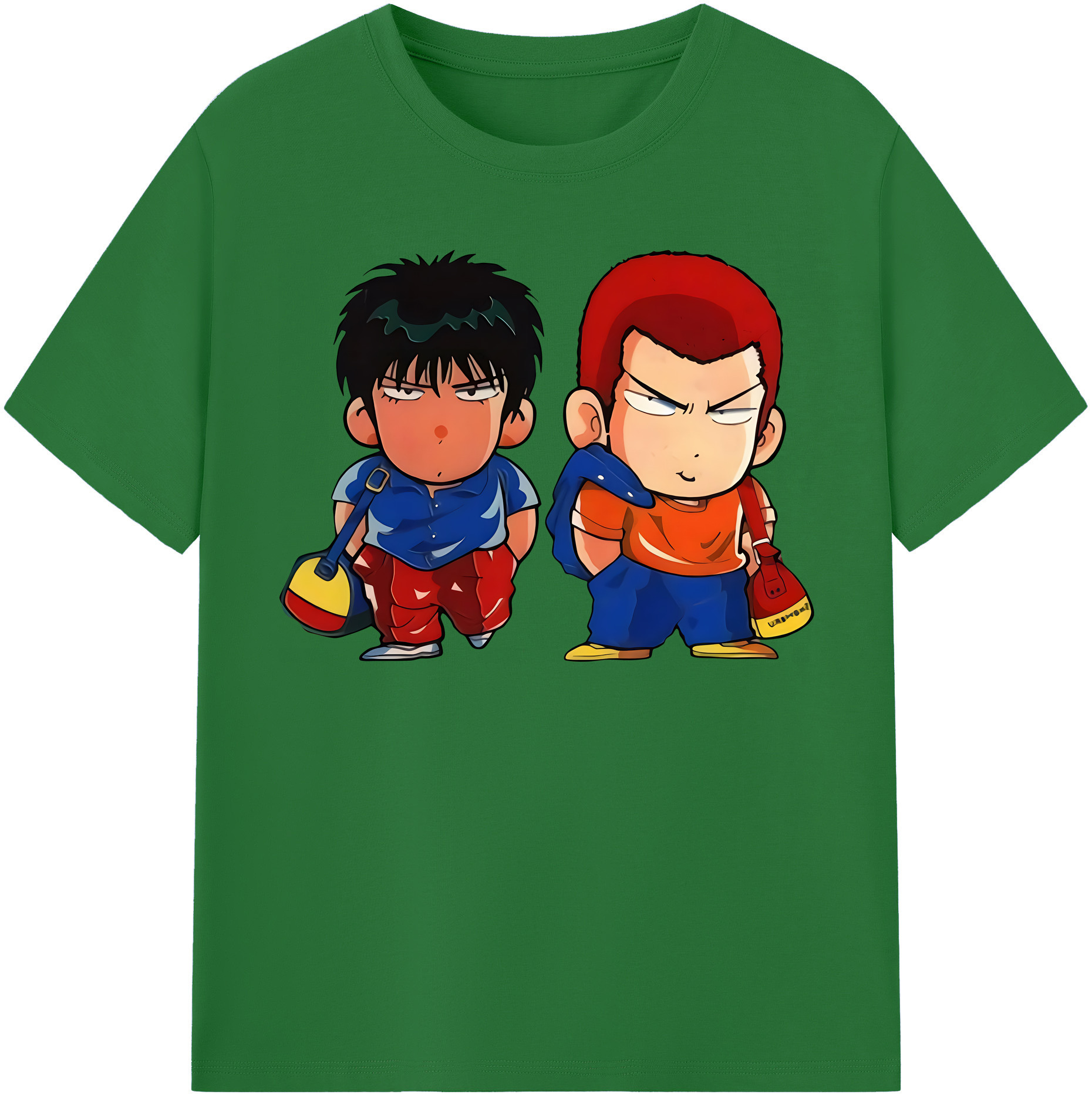 SLAM DUNK／スラムダンク 綿100％半袖Tシャツ（フロントプリント）