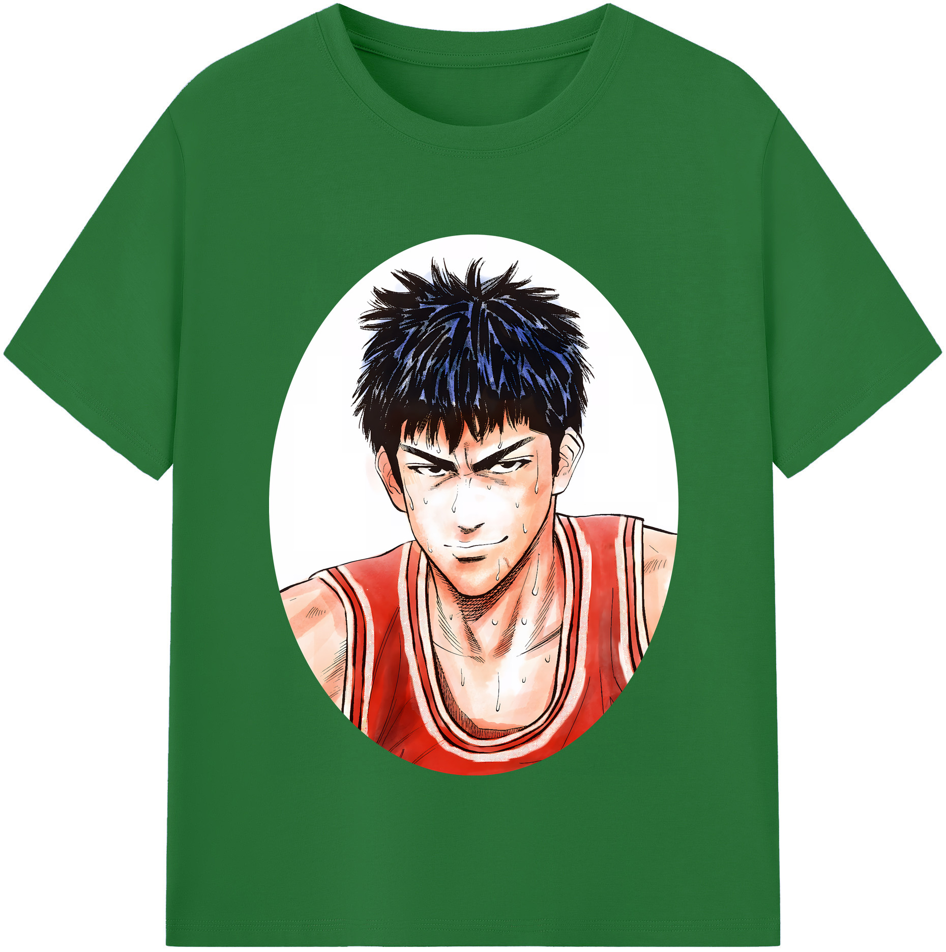 SLAM DUNK／スラムダンク 綿100％半袖Tシャツ（フロントプリント）