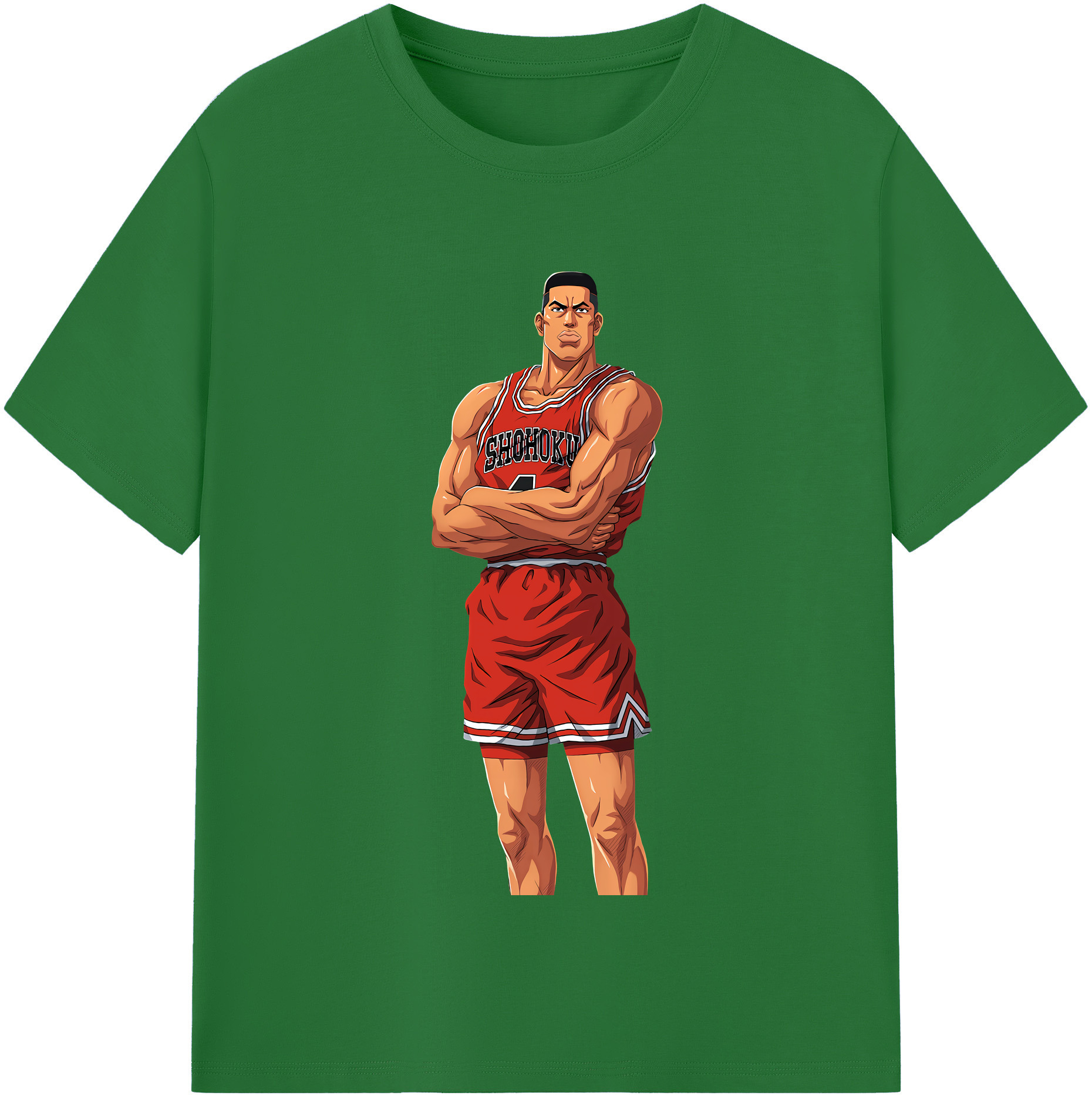 SLAM DUNK／スラムダンク 綿100％半袖Tシャツ（フロントプリント）